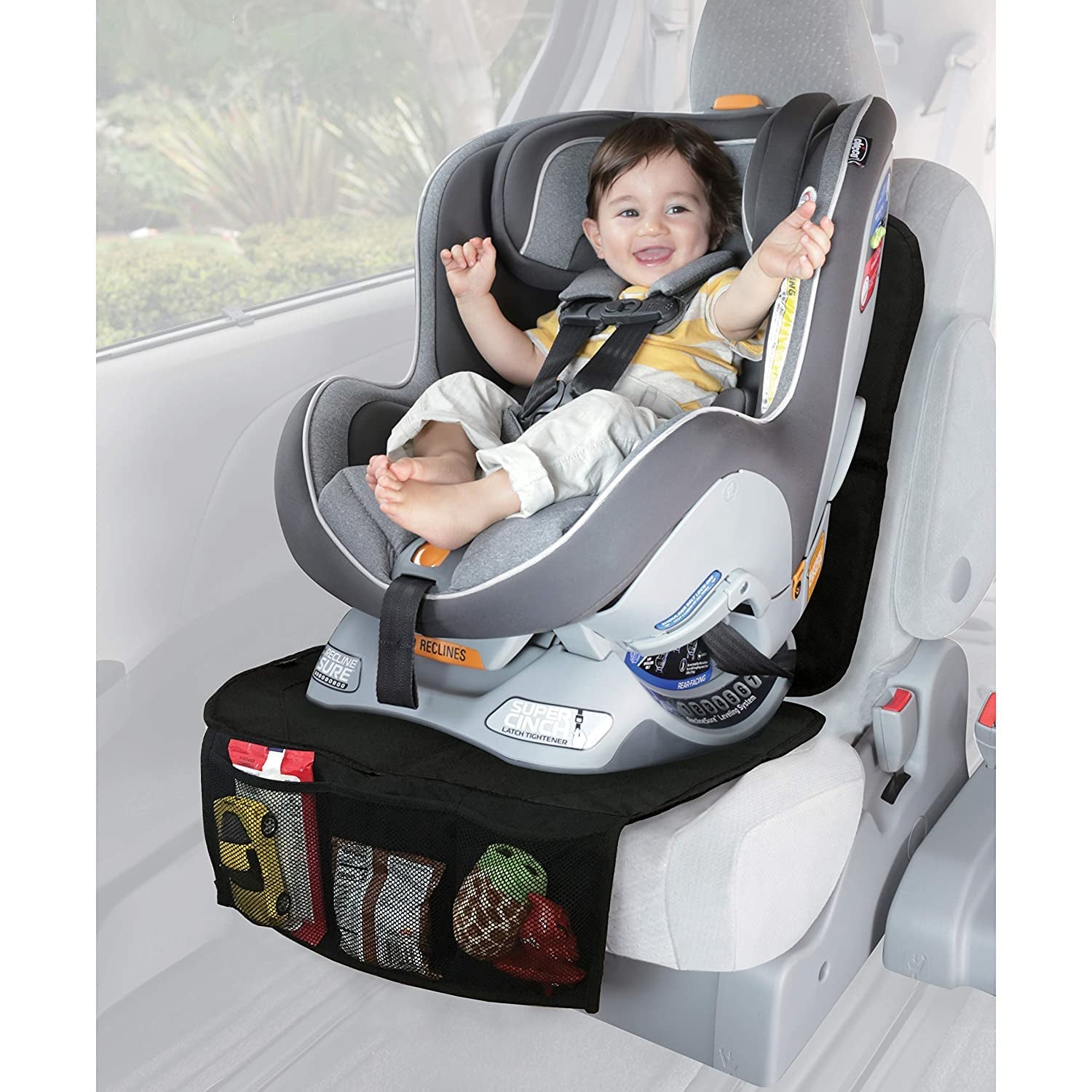 Car Seat Protector with Storage Pouch #297MB