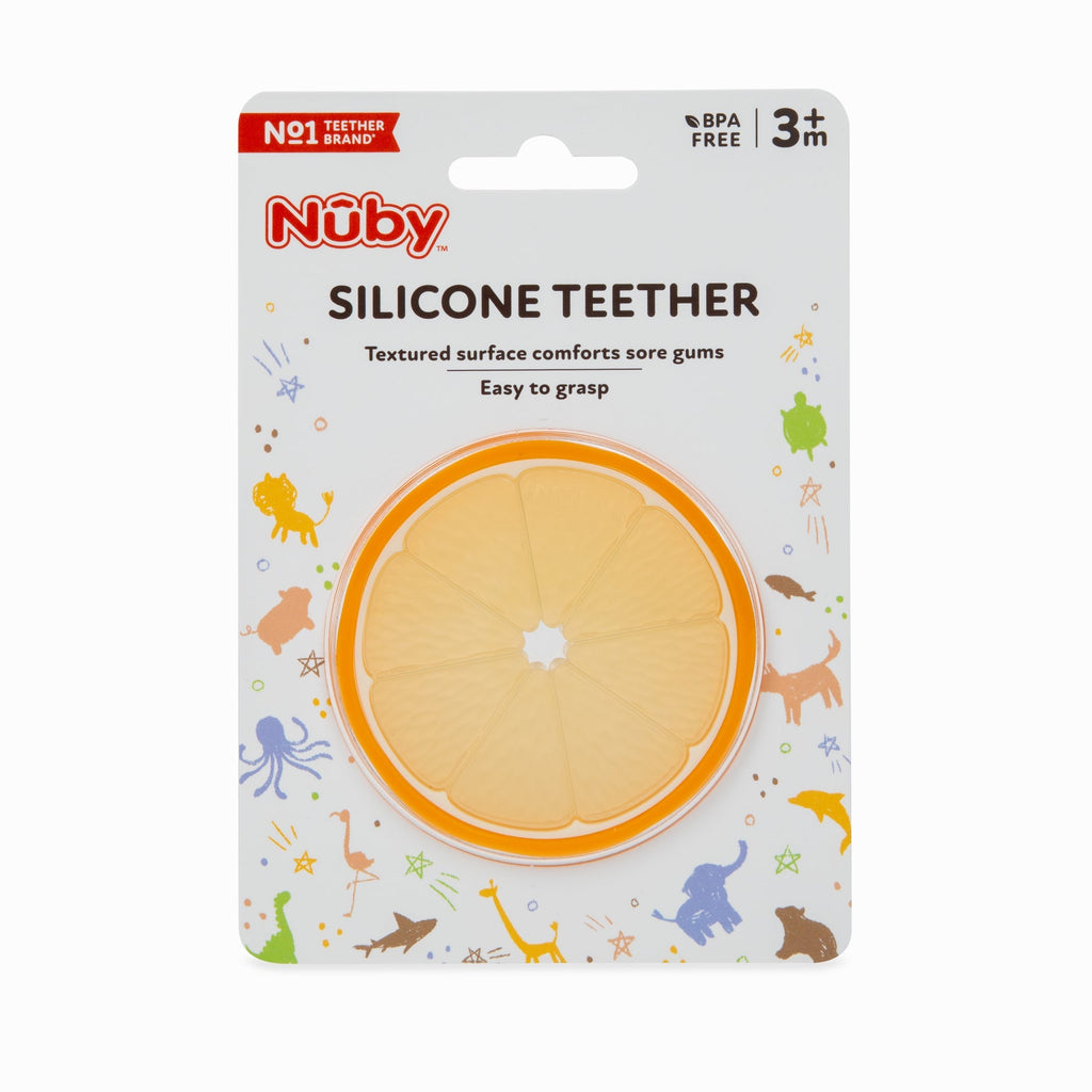 Orange Slice Silicone Teether #0541N