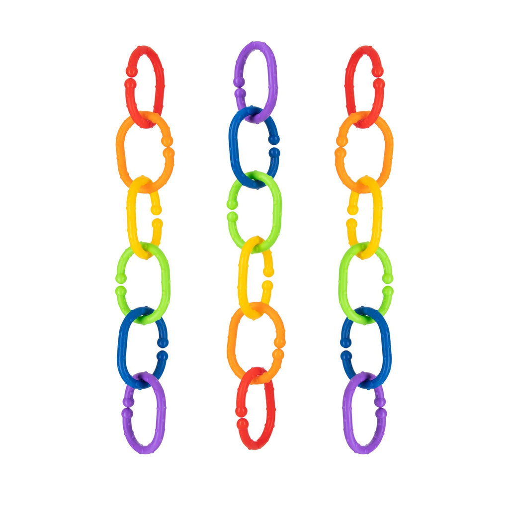 Linkables Teething Toys - Primary Colors - 18 pack #161YK