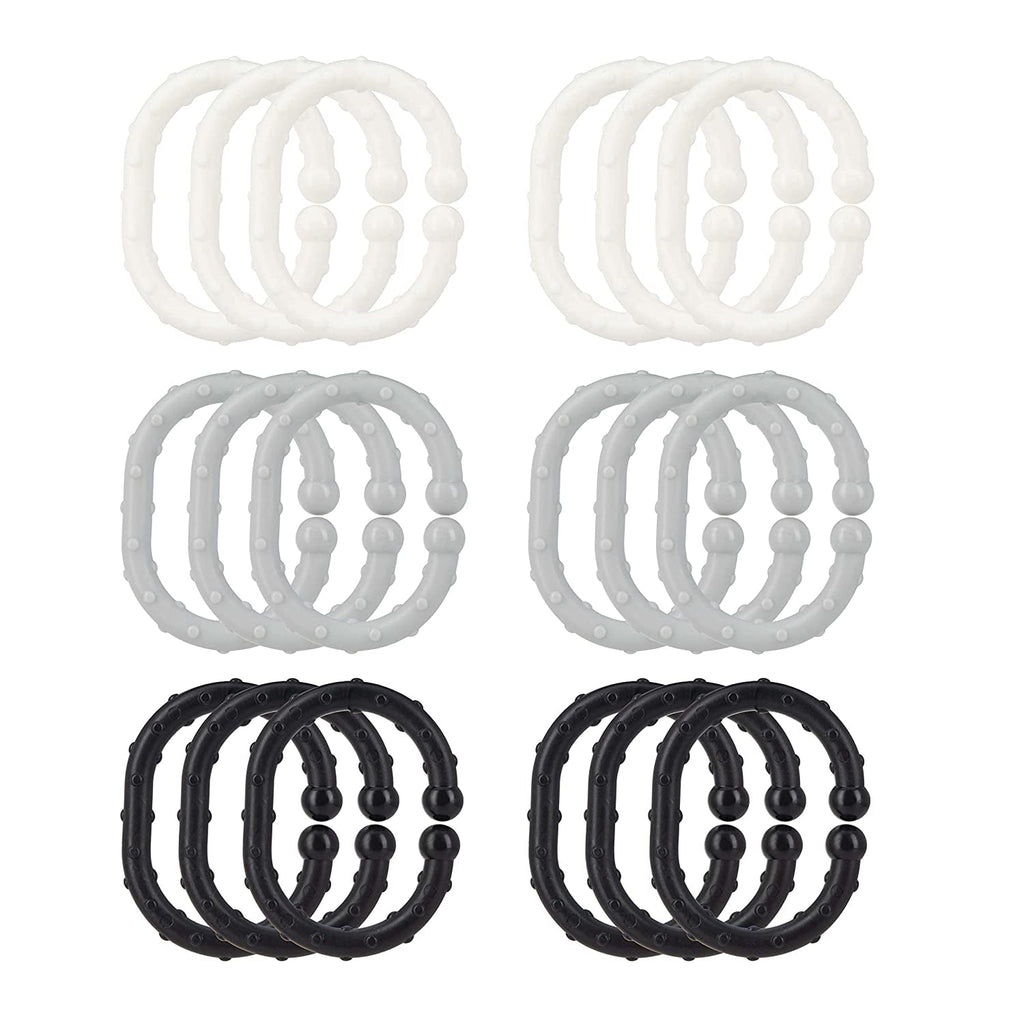 Linkables Teething Toys - Black, Grey, & White - 18 pack #162LZ