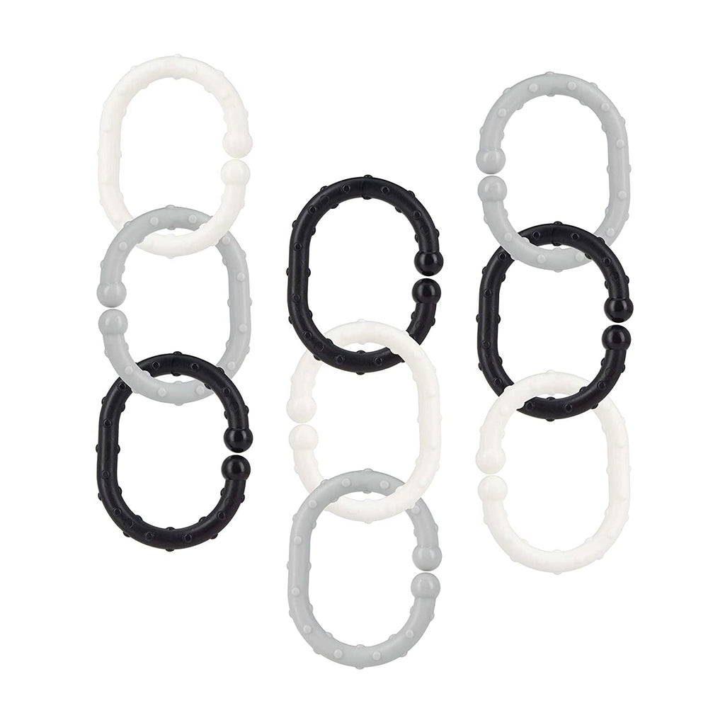 Linkables Teething Toys - Black, Grey, & White - 18 pack #162LZ