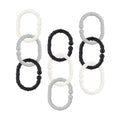 Linkables Teething Toys - Black, Grey, & White - 18 pack #162LZ