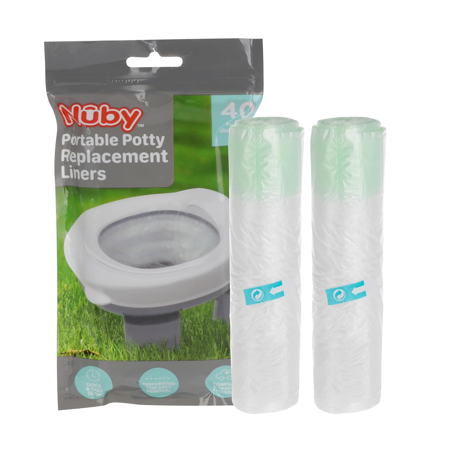 Portable Potty Replacement Liners | 40 Count #2481T