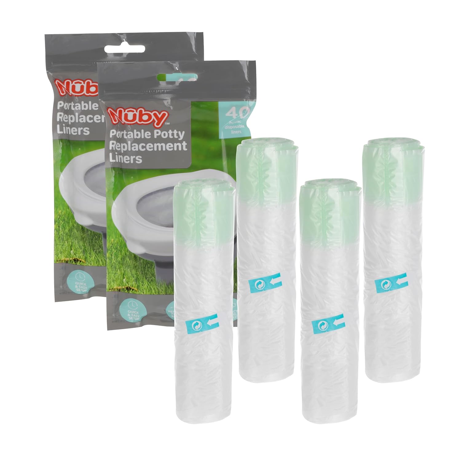 Portable Potty Replacement Liners | 80 Count #247YV
