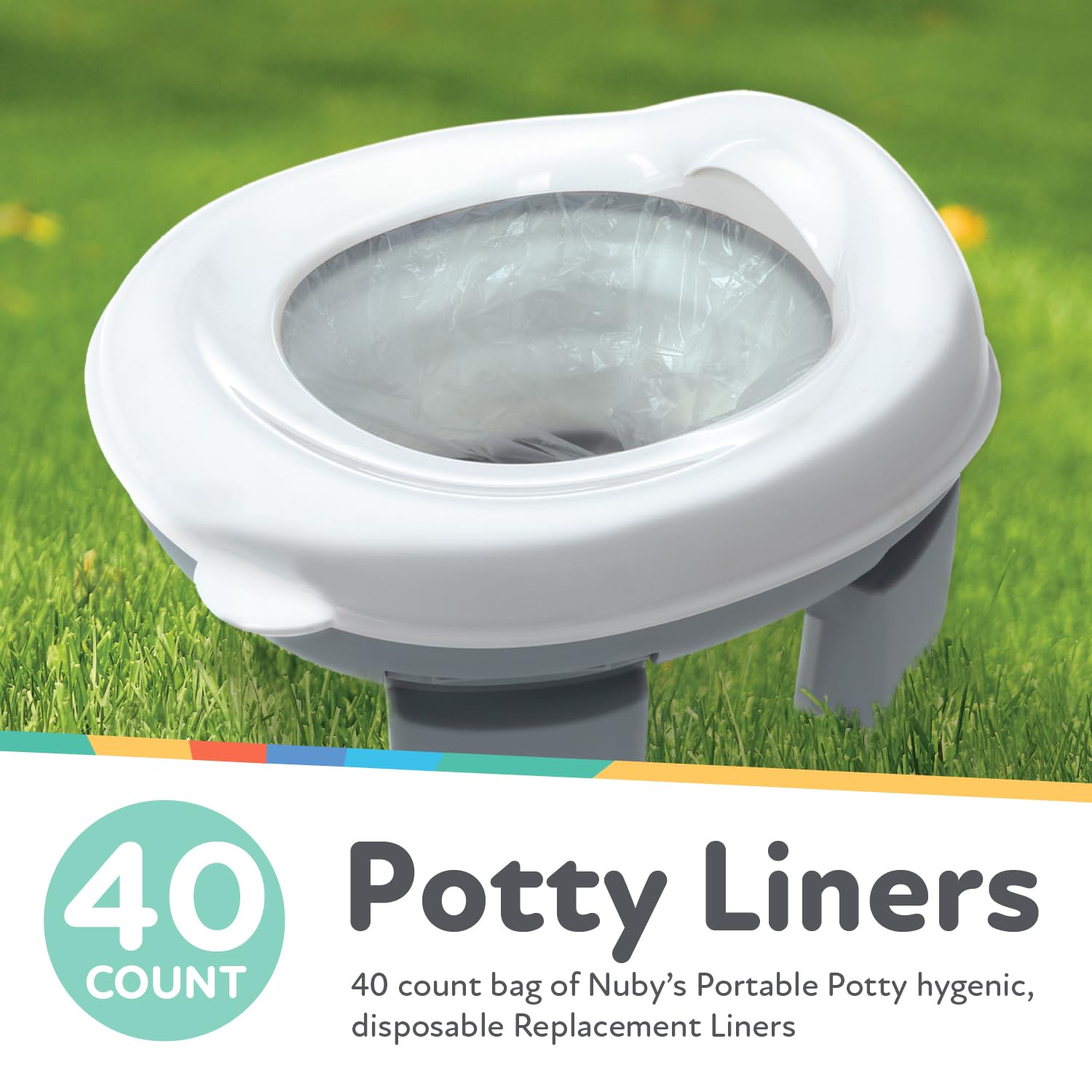 Portable Potty Replacement Liners | 40 Count #2481T