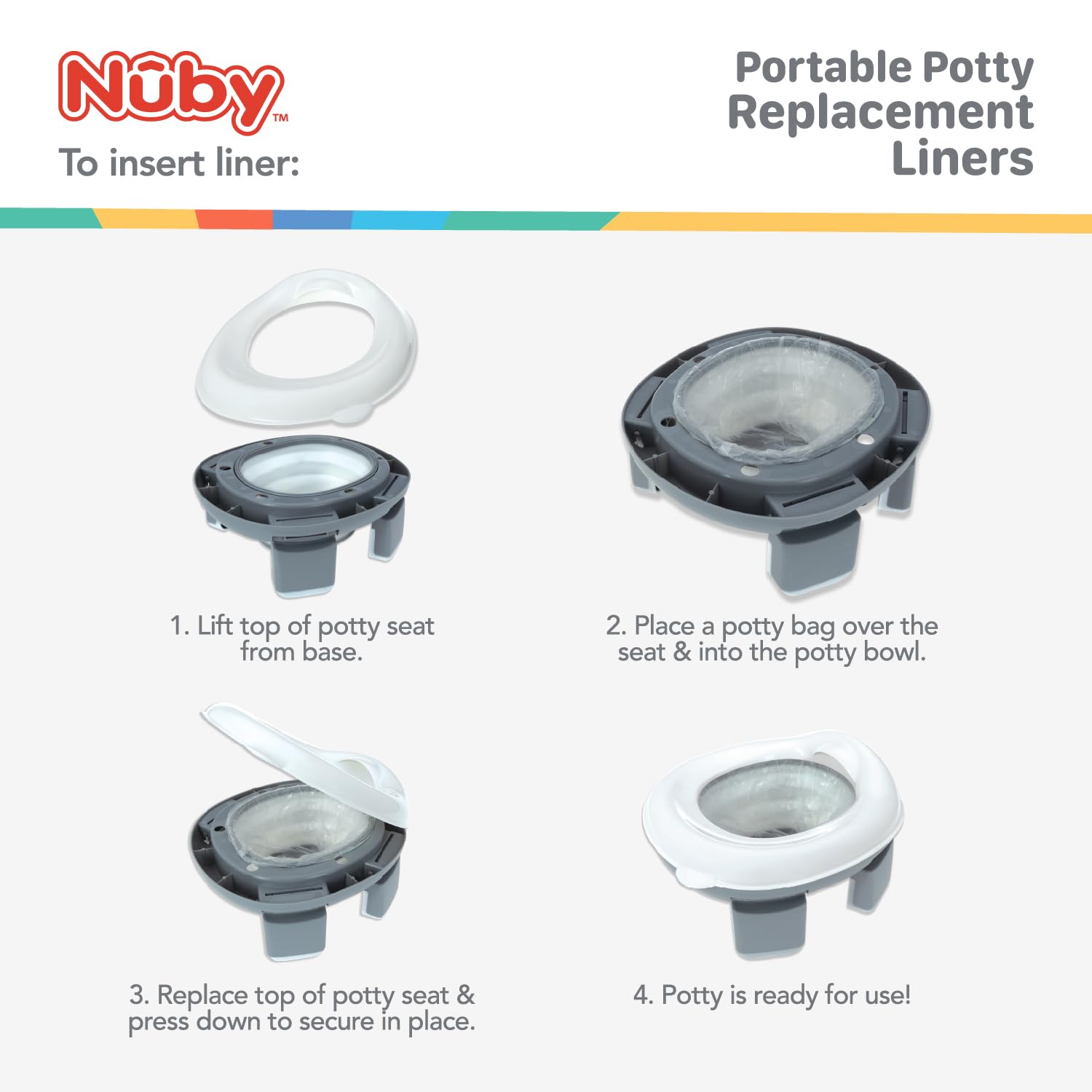 Portable Potty Replacement Liners | 80 Count #247YV