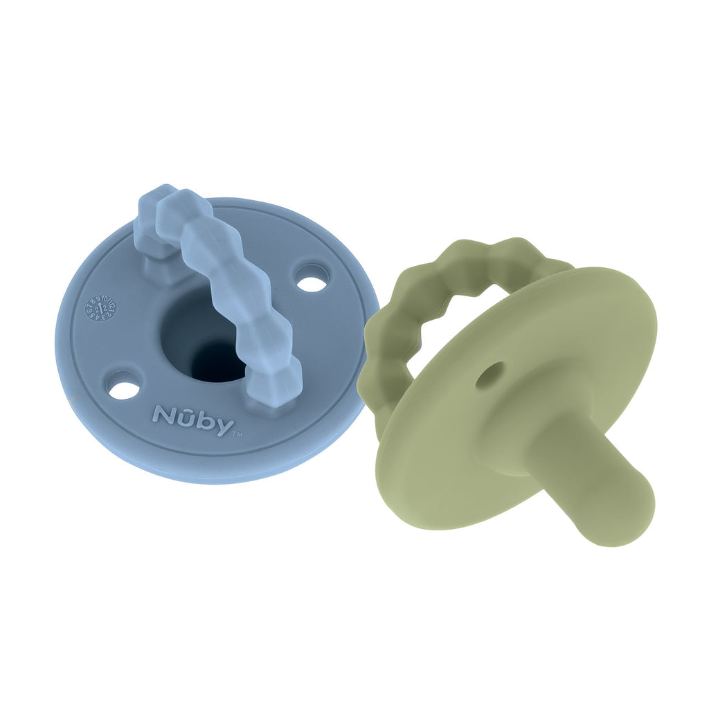 Silicone Softees Pacifier & Teether (2 Pack) #063NC