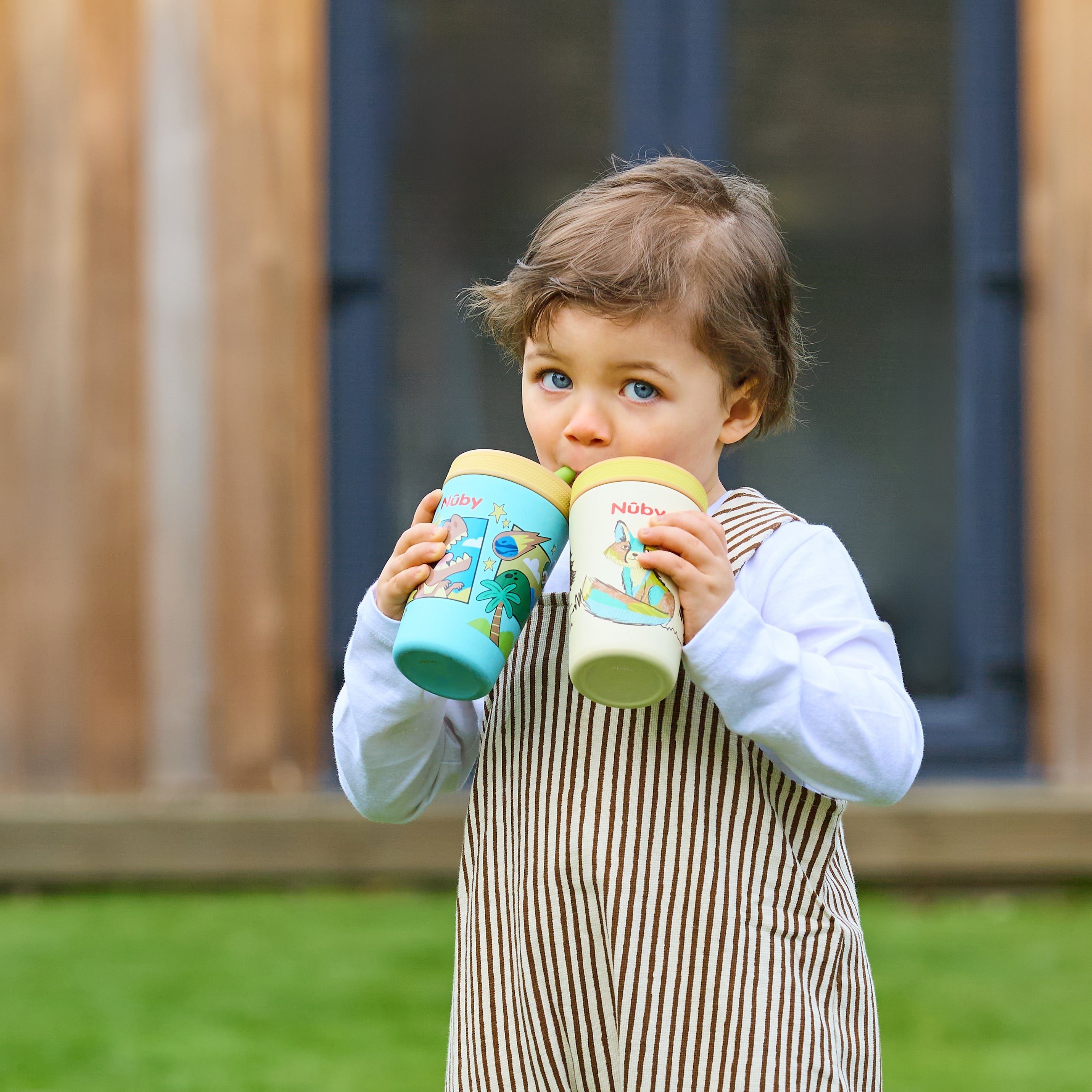Thirsty Kids Flexstraw Stainless Steel Cup | Dinosaurs #027QO