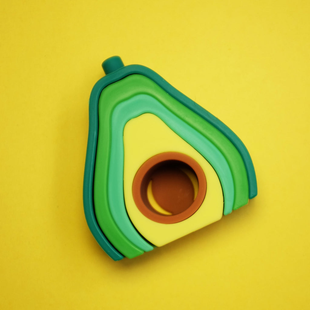 Silicone Stacking Avocado Toy #060GE