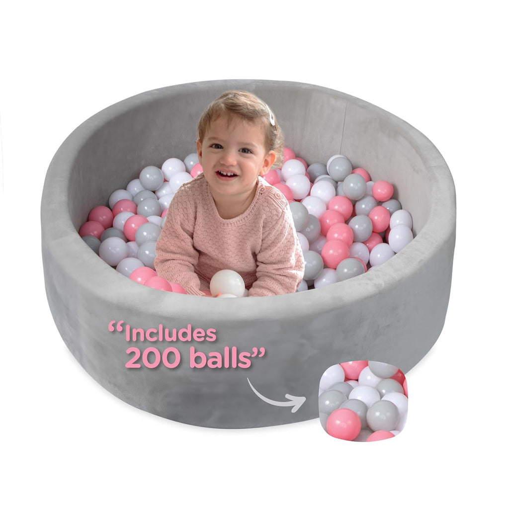 Kids' Ball Pit for Home with 200 Balls | Pink #171TD