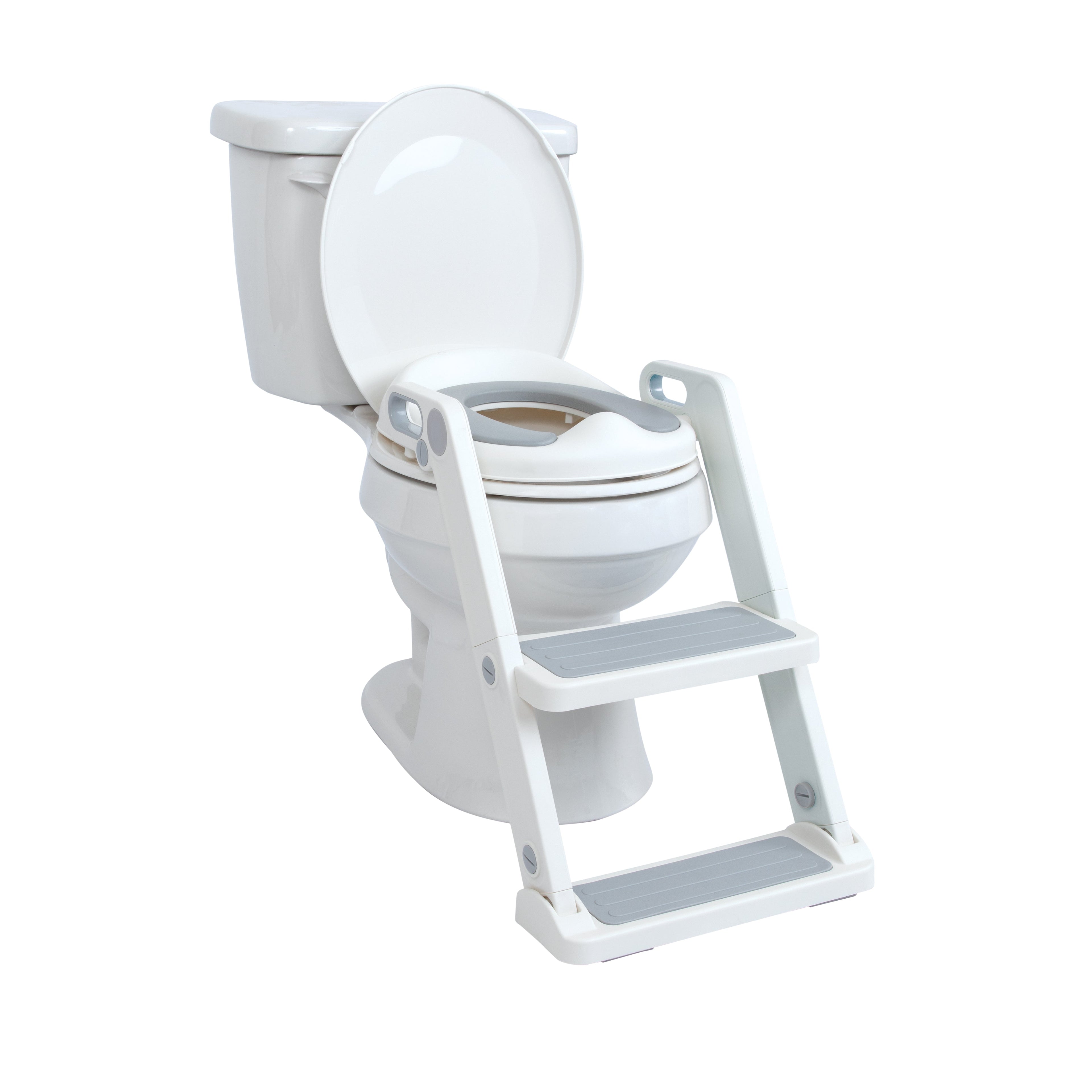All-in-One Potty Seat Topper with Ladder | Grey #1055P