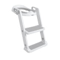 All-in-One Potty Seat Topper with Ladder | Grey #1055P