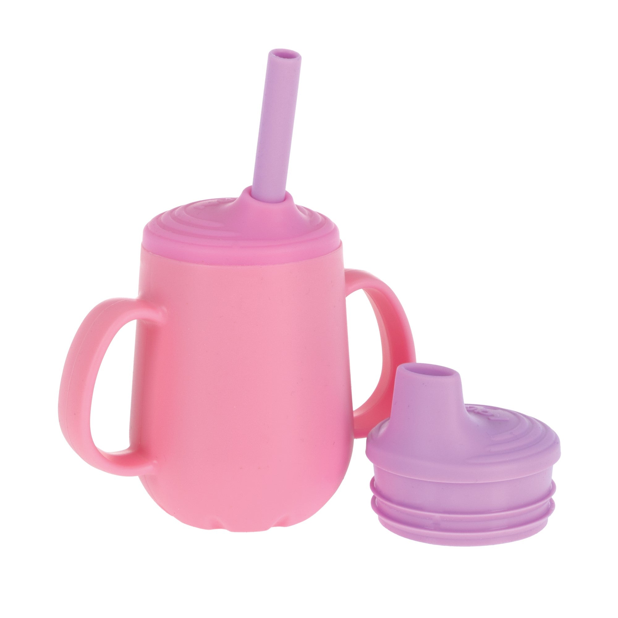 3-Stage Training Cup Set with Handles | Pink #358KN