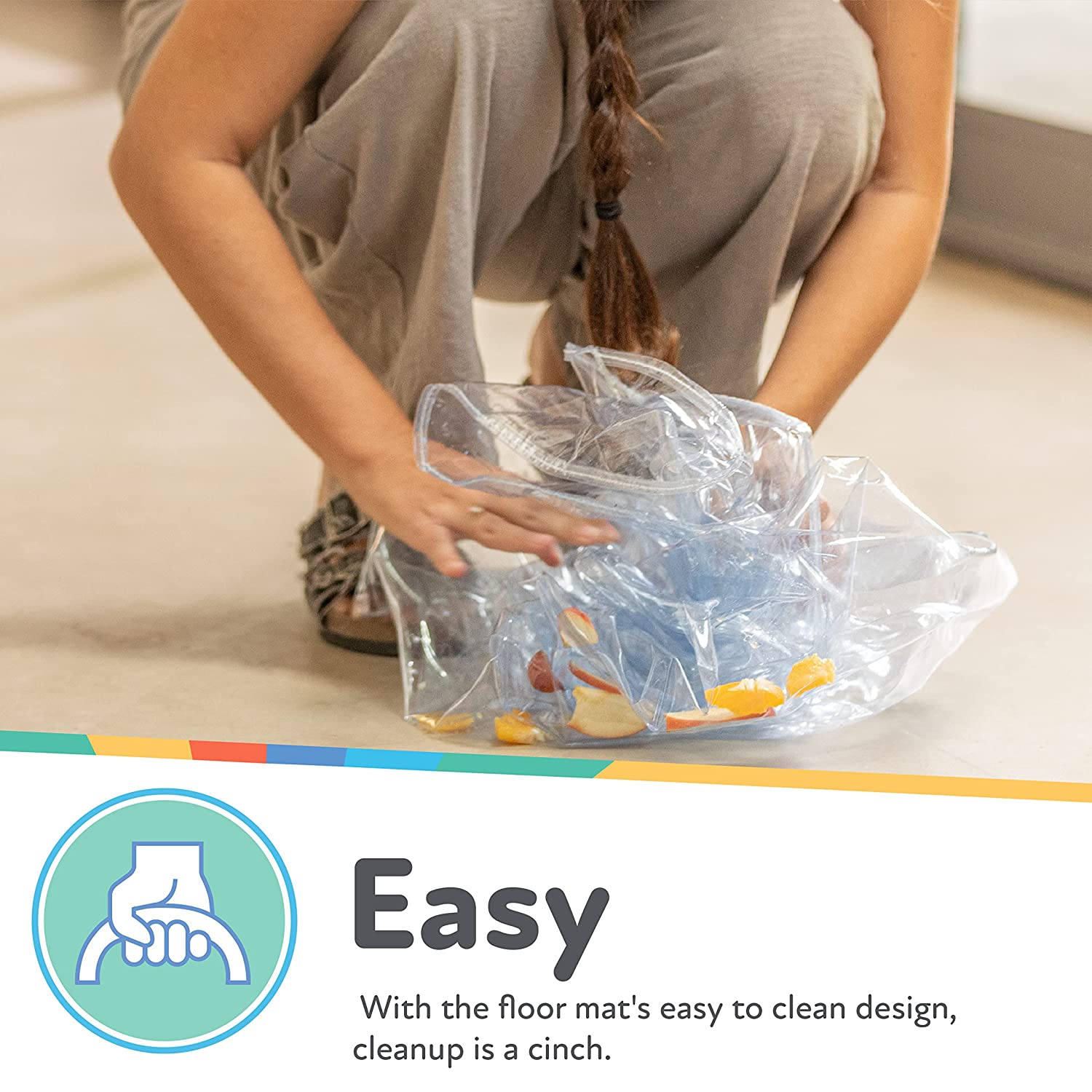 No-Mess Mealtime Floor Mat #228Y3