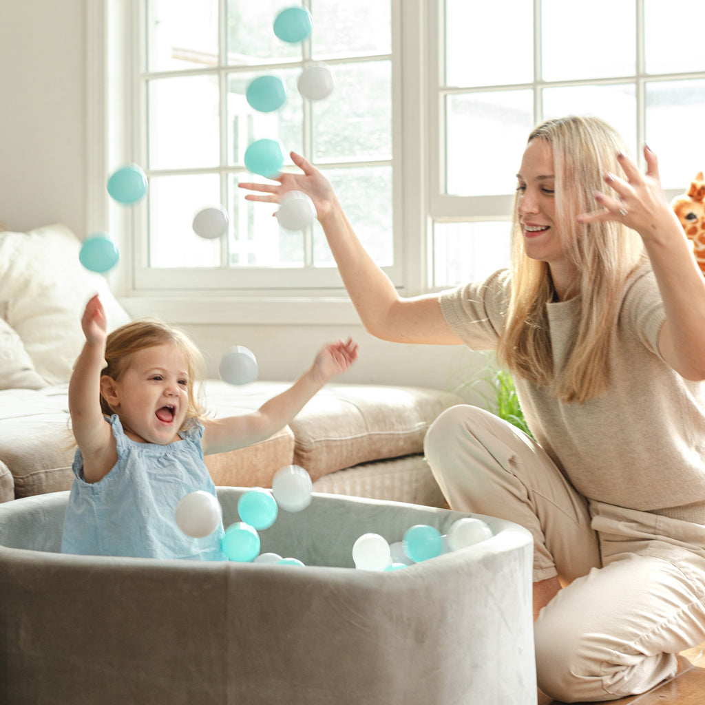 Kids' Ball Pit for Home with 200 Balls | Aqua #170ZJ