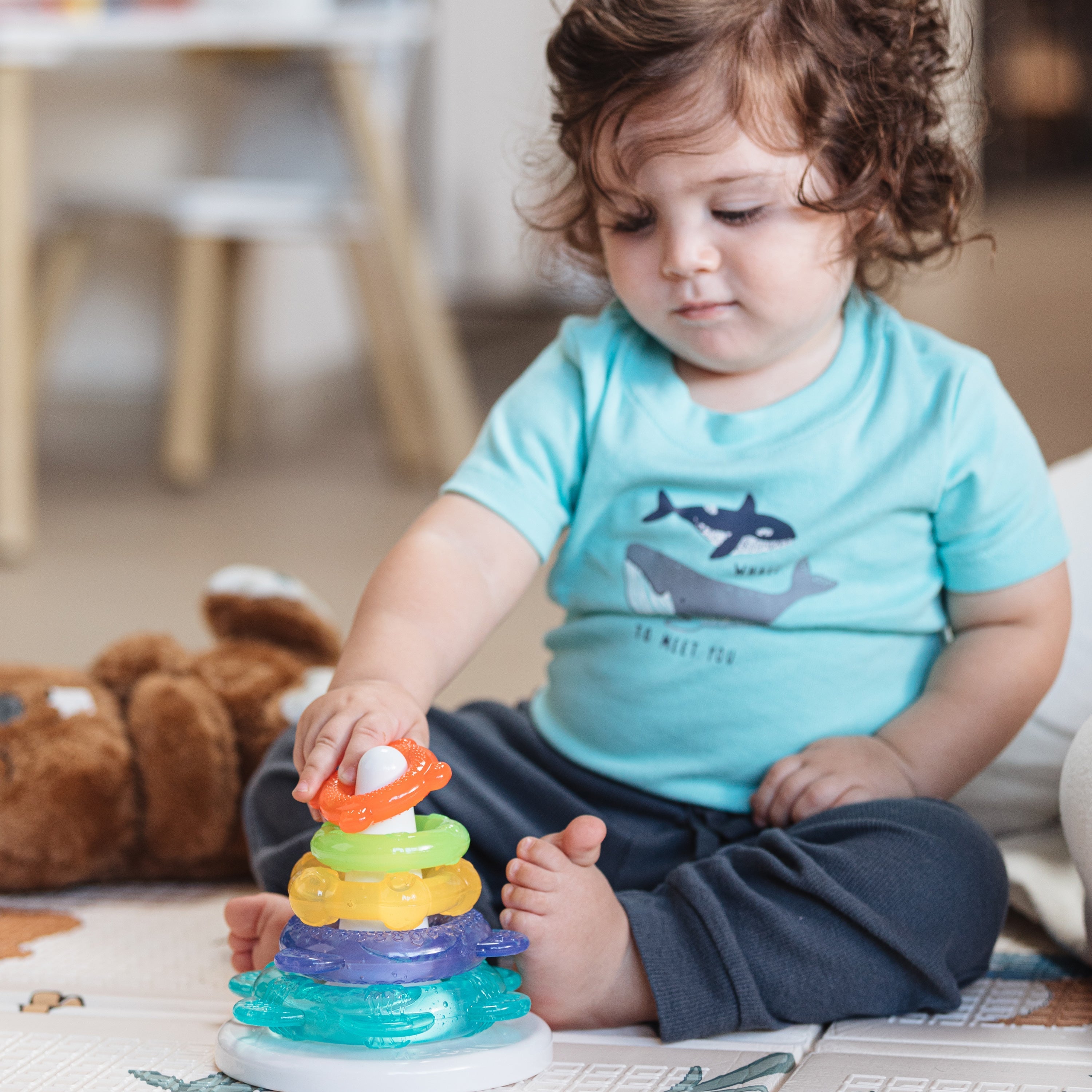 IcyBite Ocean Rings Teething and Stacking Toy #189P6