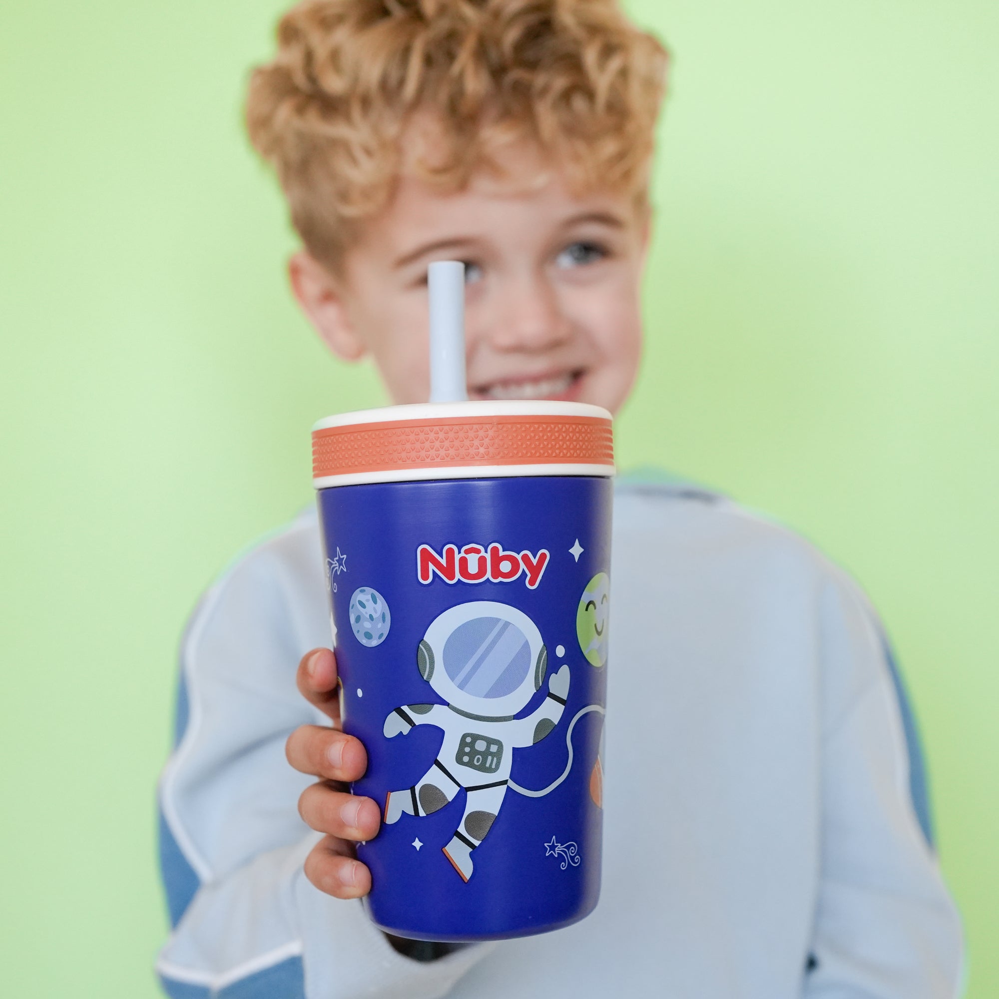 Thirsty Kids Flexstraw Stainless Steel Cup | Astronaut #0287F