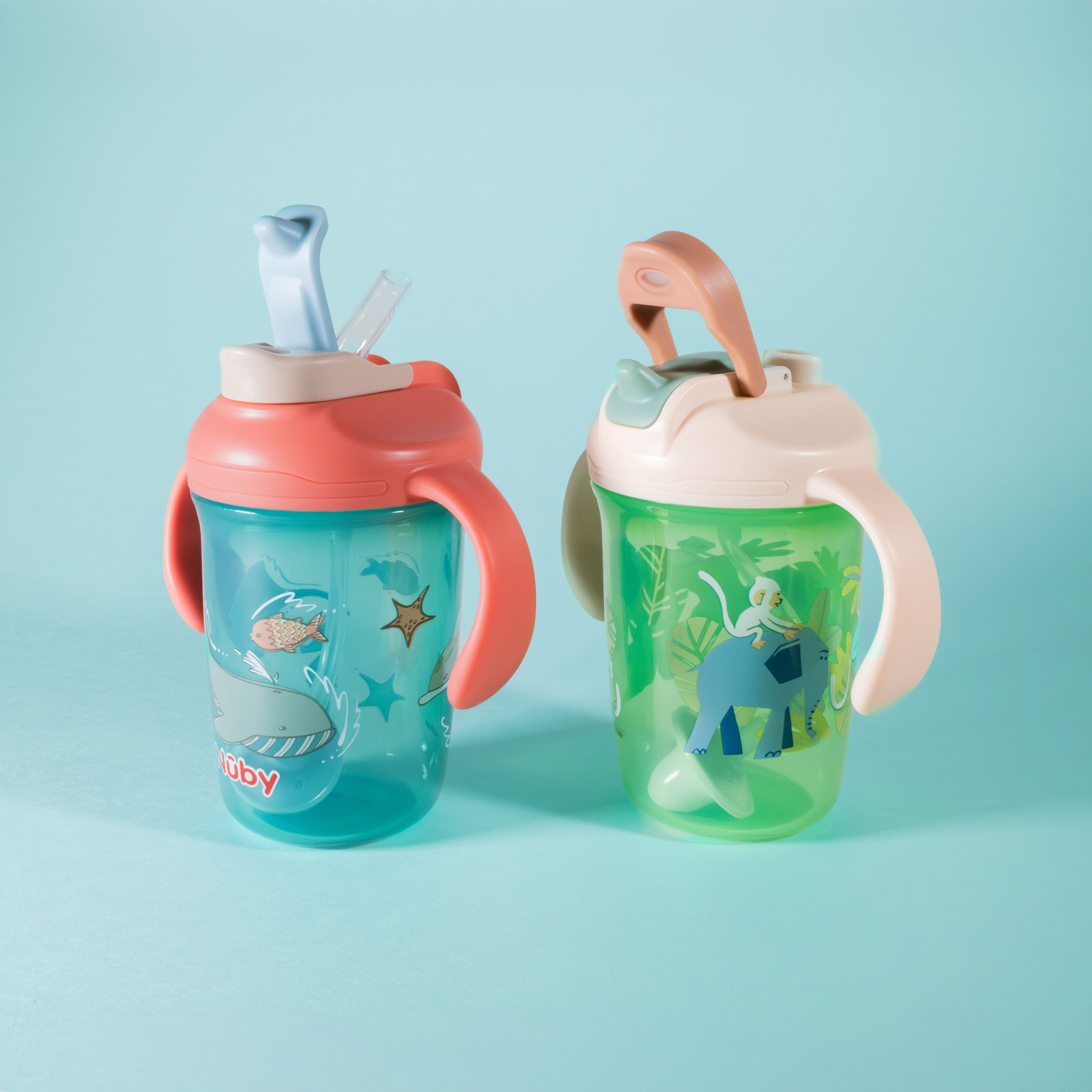 2-in-1 Toddler Cup (2 Pack) | Jungle & Ocean #149FN