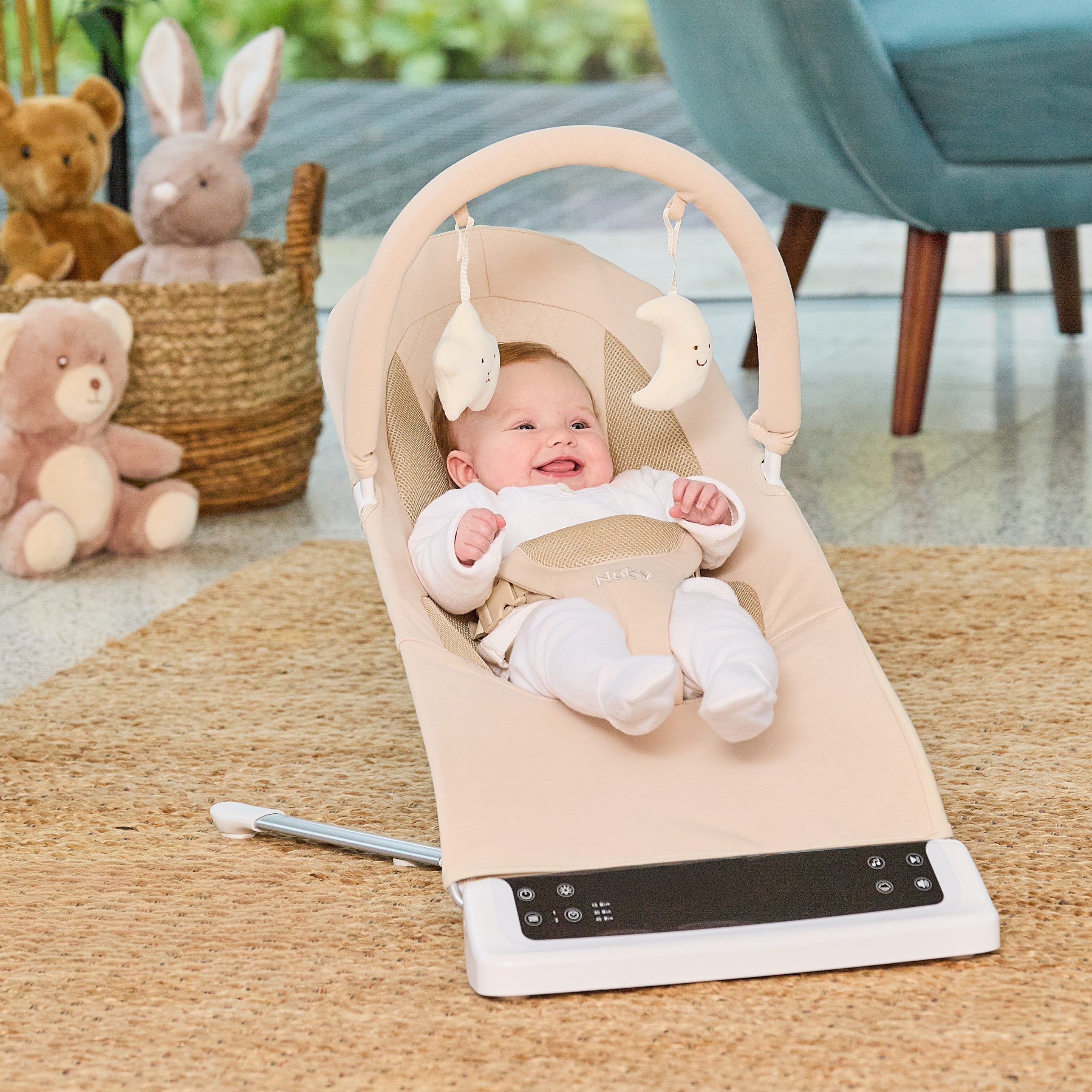 Deluxe Baby Bouncer Seat | Khaki #253V6