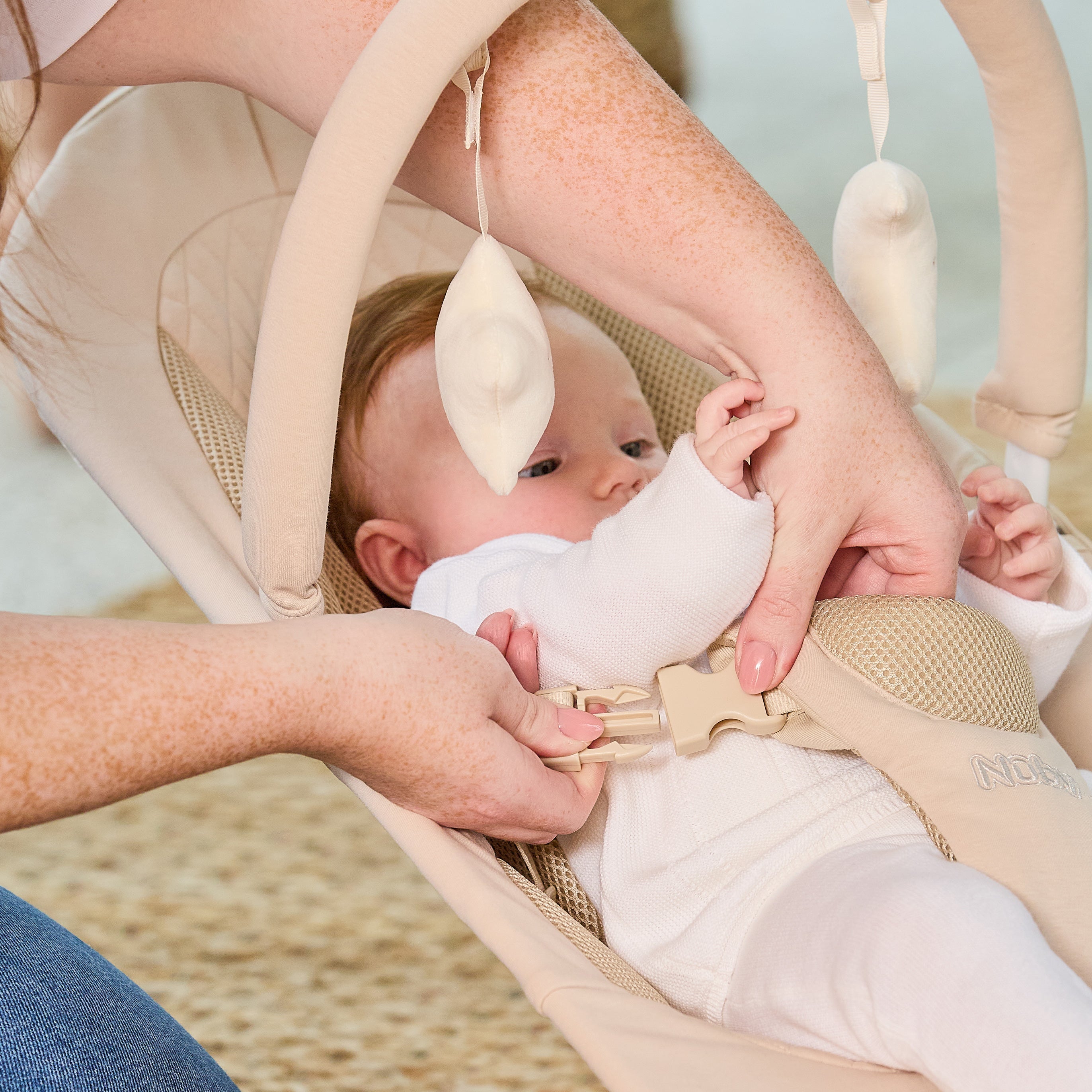Deluxe Baby Bouncer Seat | Khaki #253V6