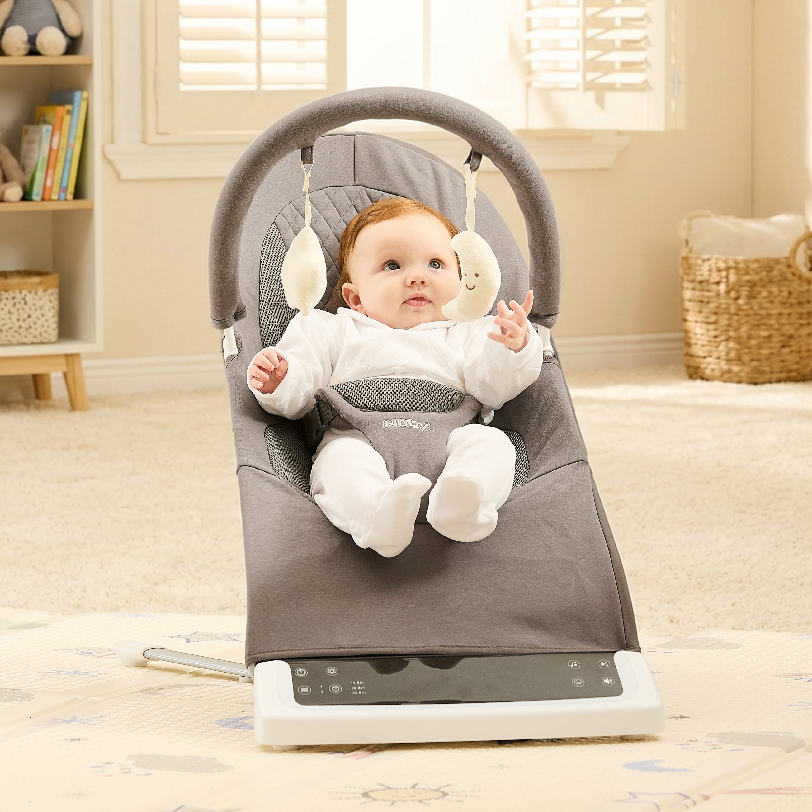 Deluxe Baby Bouncer Seat | Grey #254QN