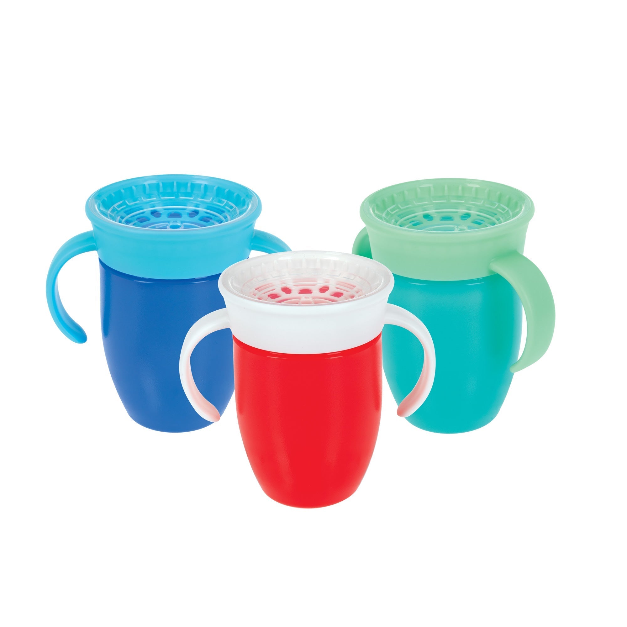 360 Wonder Cup with Handles (3 Pack - 5 oz) | Blue/Red/Aqua #355OX