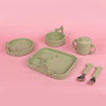 Animal Friends 6-Piece Dinnerware Set - Green Giraffe #334GO