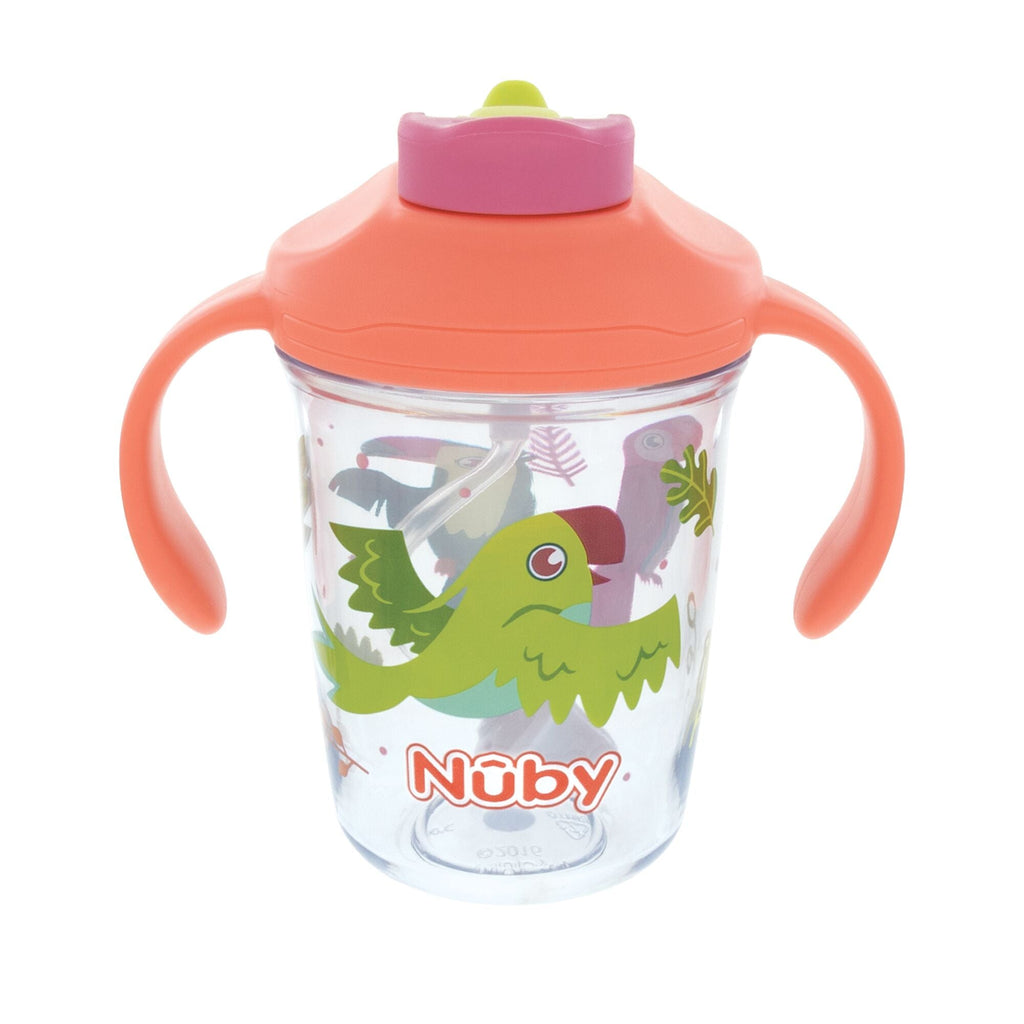 2-Handle Multi-Function Flip-It Cup | Tropical Birds #385AT