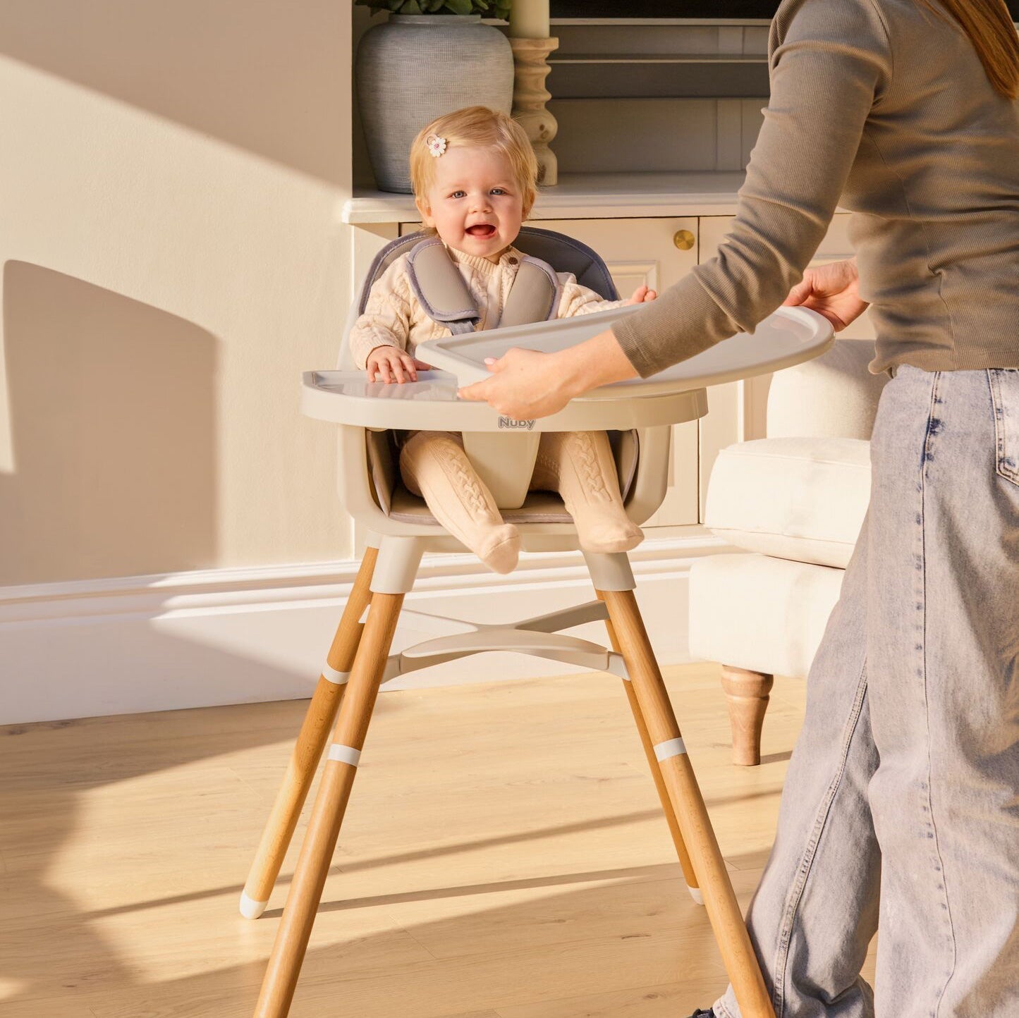 4-in-1 Multi-Use High Chair | Dark Beige #201IZ