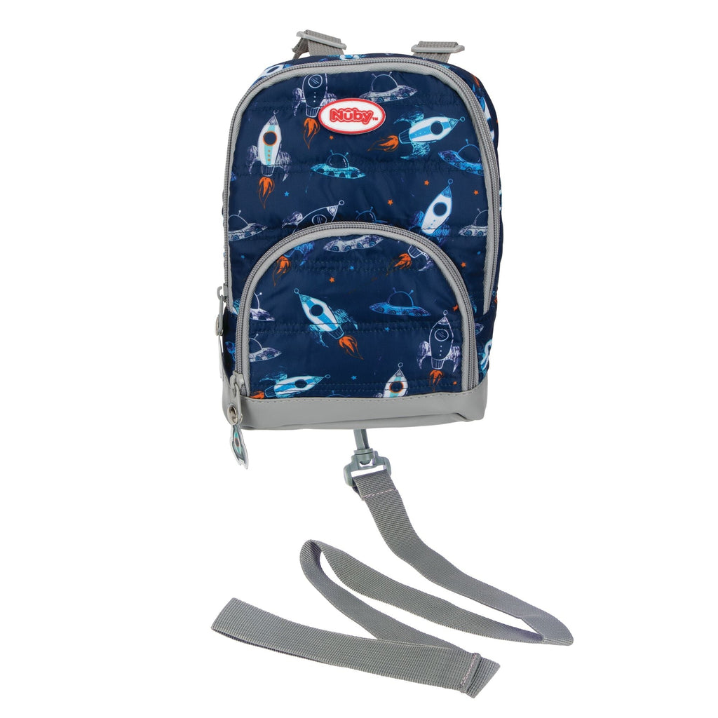 Quilted Space Backpack with Safety Harness #102C6