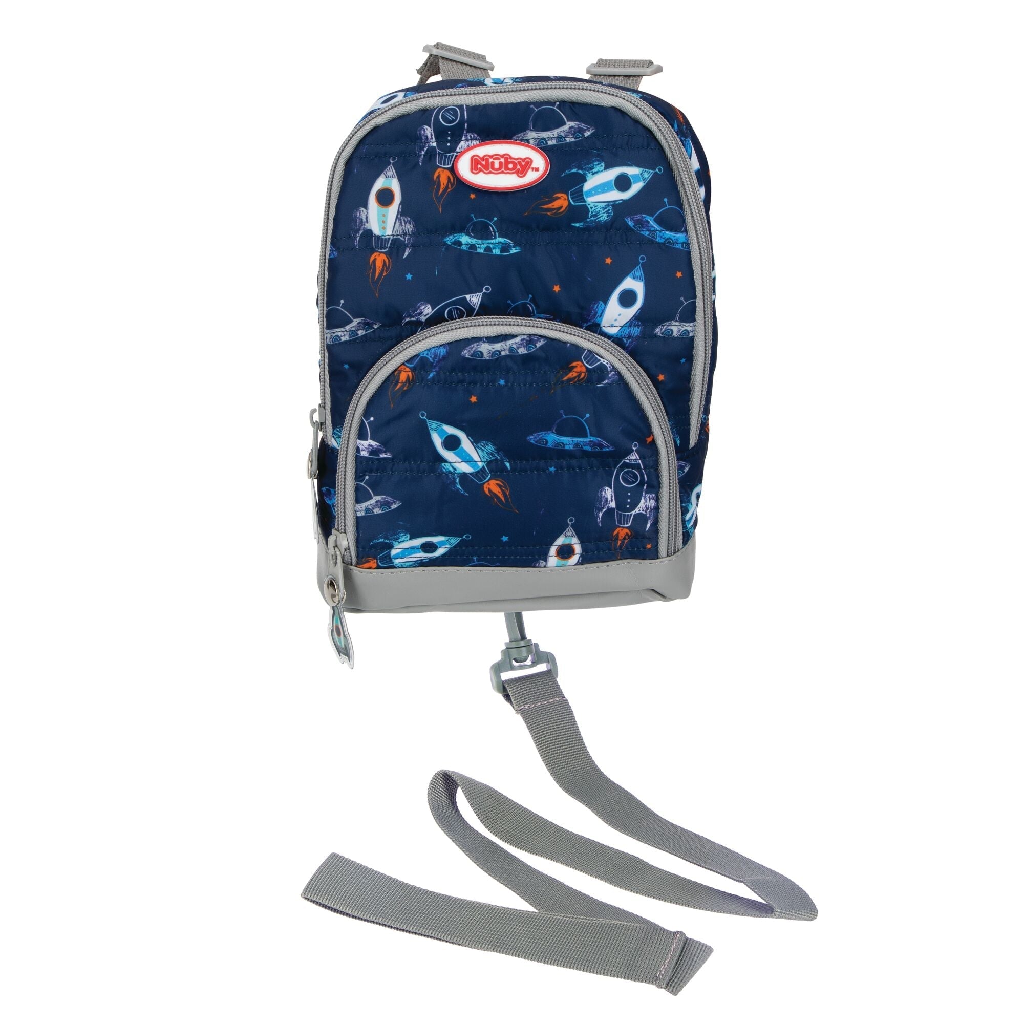 Quilted Space Backpack with Safety Harness #102C6