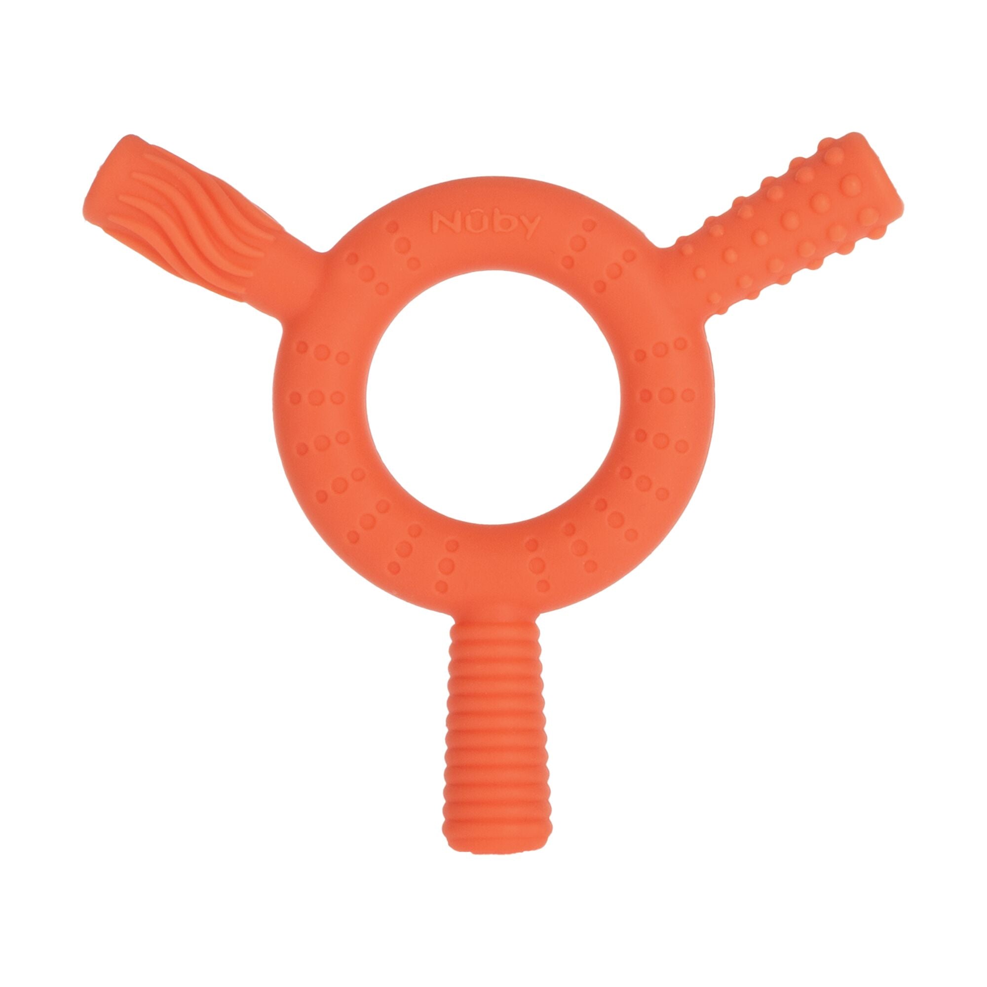 Hollow Sensory Tube Teethers | Blue/Coral #196KT