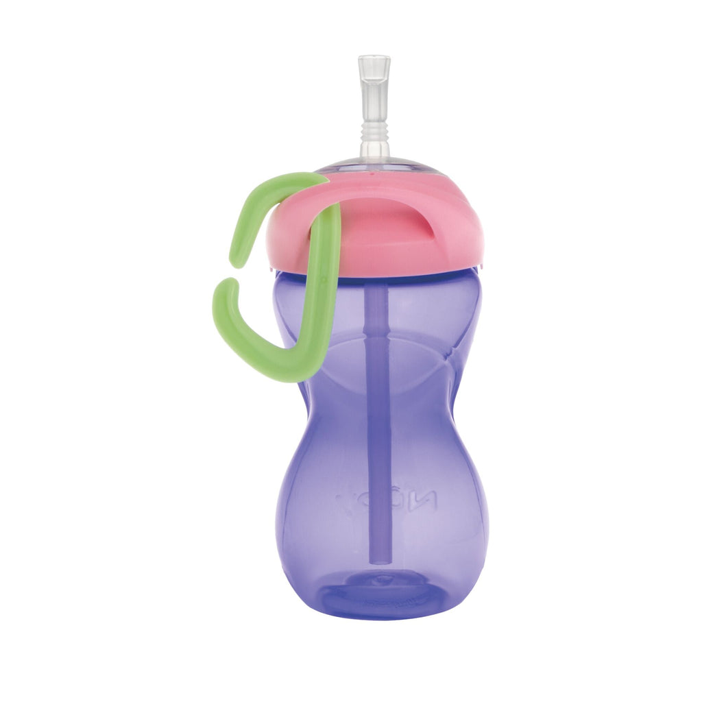 Clik-it Travel Straw Cup with Carabiner (3 Pack) | Aqua/Pink/Purple #271T2