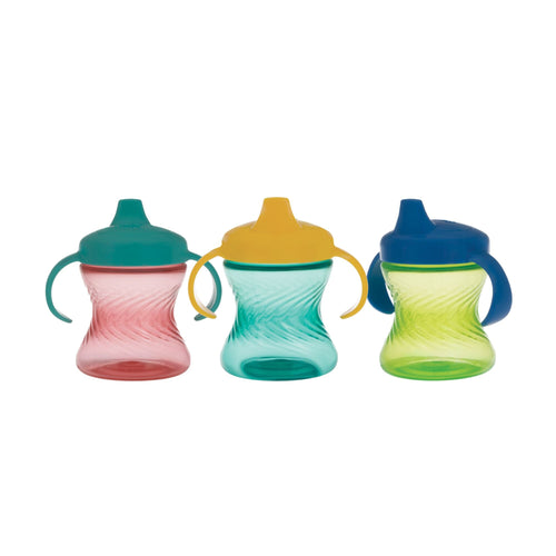 2-Handle Hard Spout Sippy Cup (3 Pack) | Aqua/Red/Green #394CF
