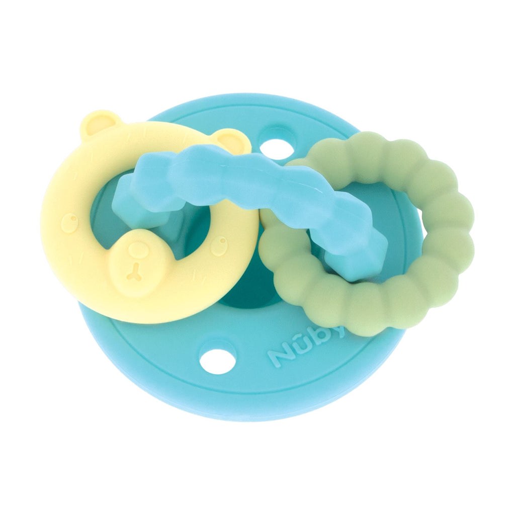 Silicone Charms (2 Pack) | Aqua/Yellow #081CL
