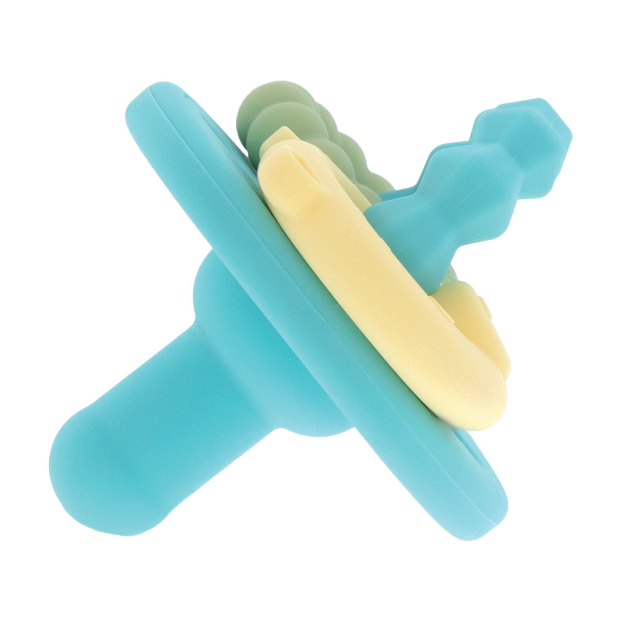 Silicone Charms (2 Pack) | Aqua/Yellow #081CL