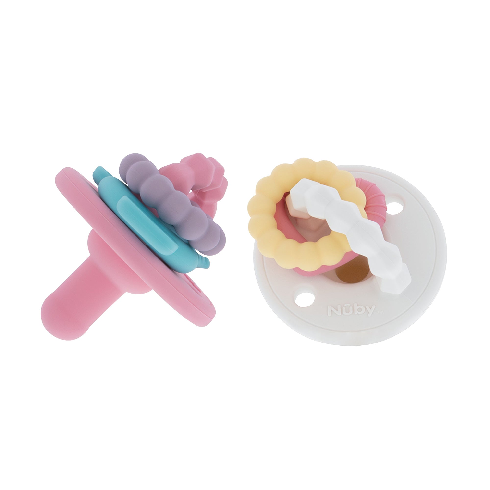Silicone Charms (2 Pack) | Pink/White #079JX