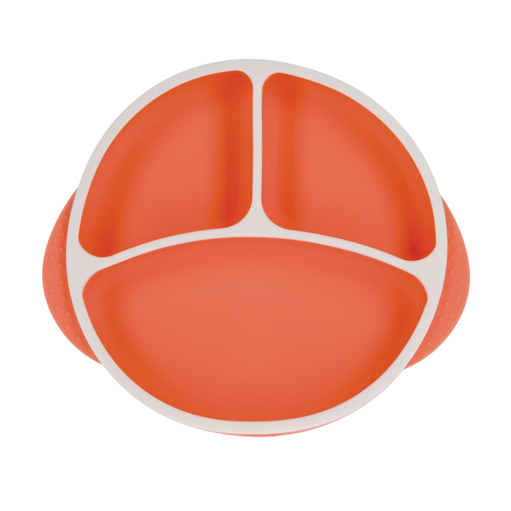 Round Silicone Suction Plate & Lid (2 Pack) | Orange / Aqua #0935Y