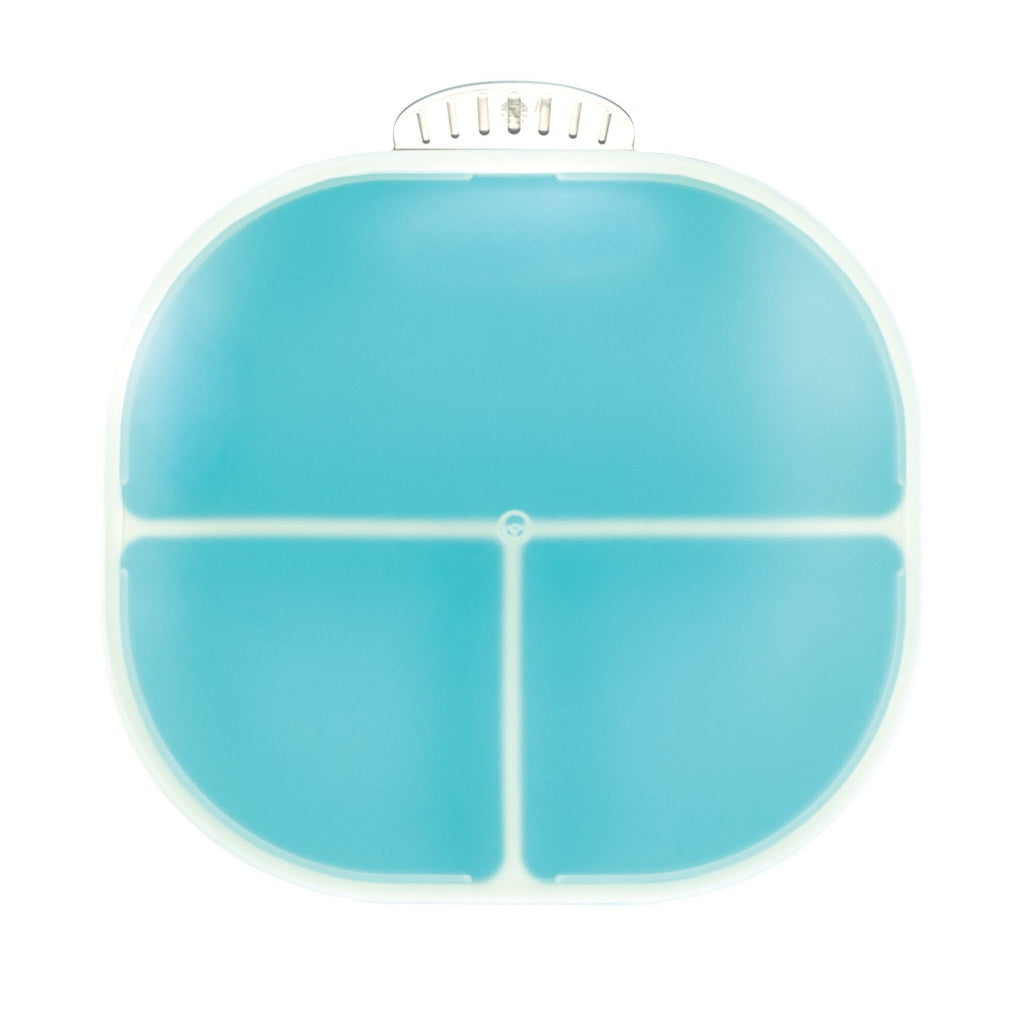 Rectangular Silicone Suction Plate (2 Pack) | Coral / Aqua #101S9