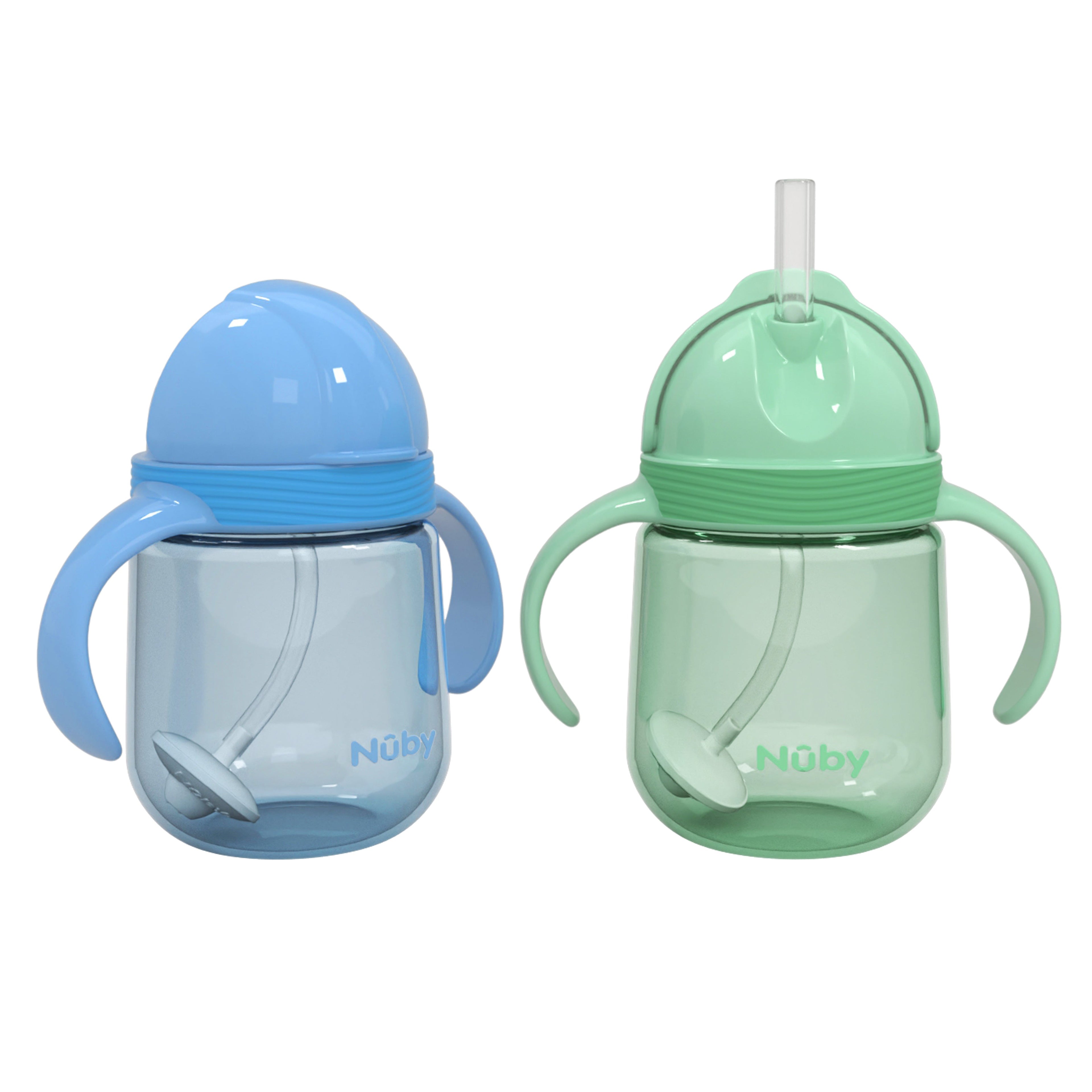 Clik-it Flip-It Straw Cup (2 Pack) | Light Blue/Aqua #283CS