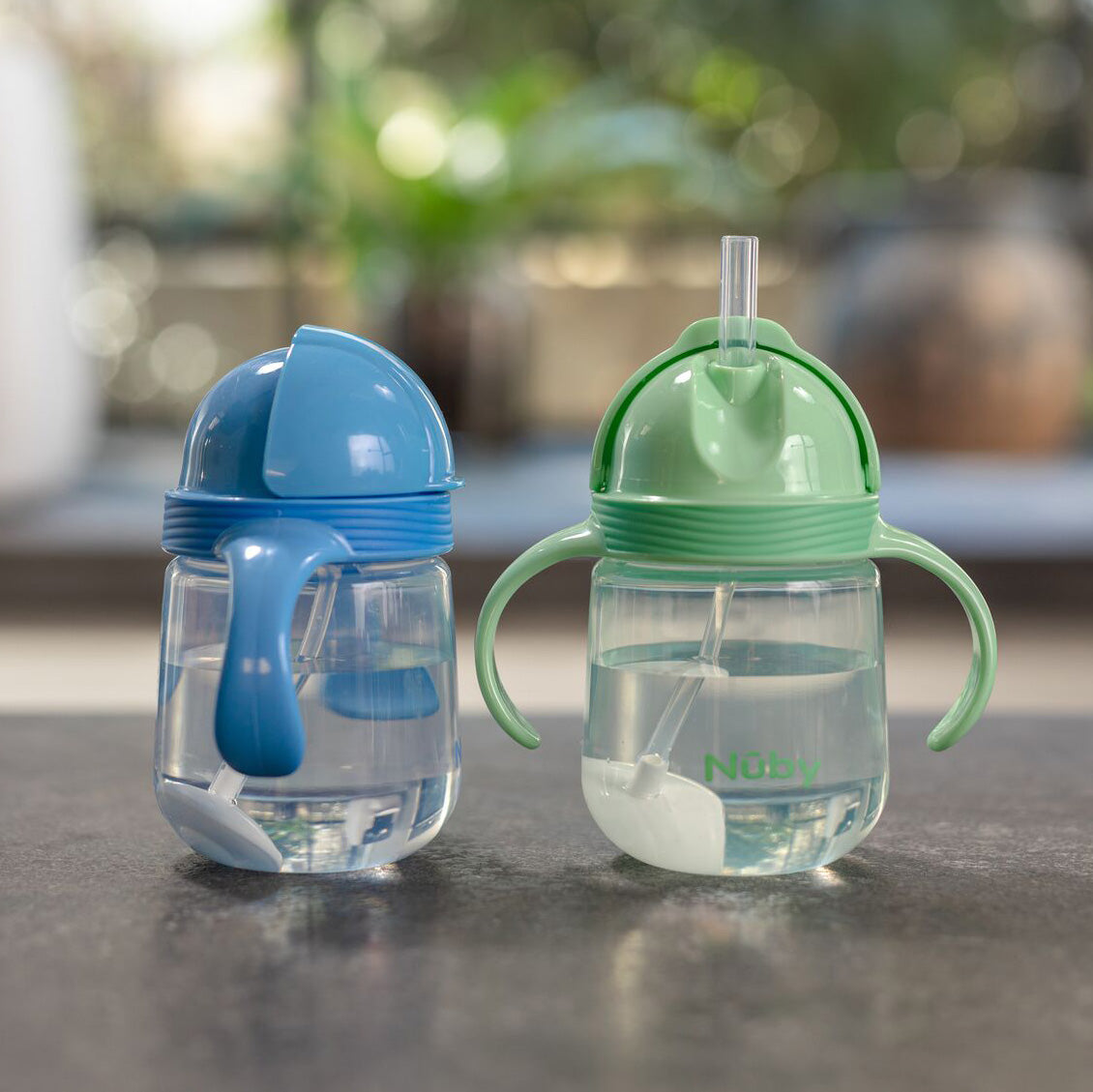 Clik-it Flip-It Straw Cup (2 Pack) | Light Blue/Aqua #283CS