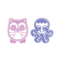 Silicone Mini Teethers (2 Pack) | Owl & Octopus #069V4