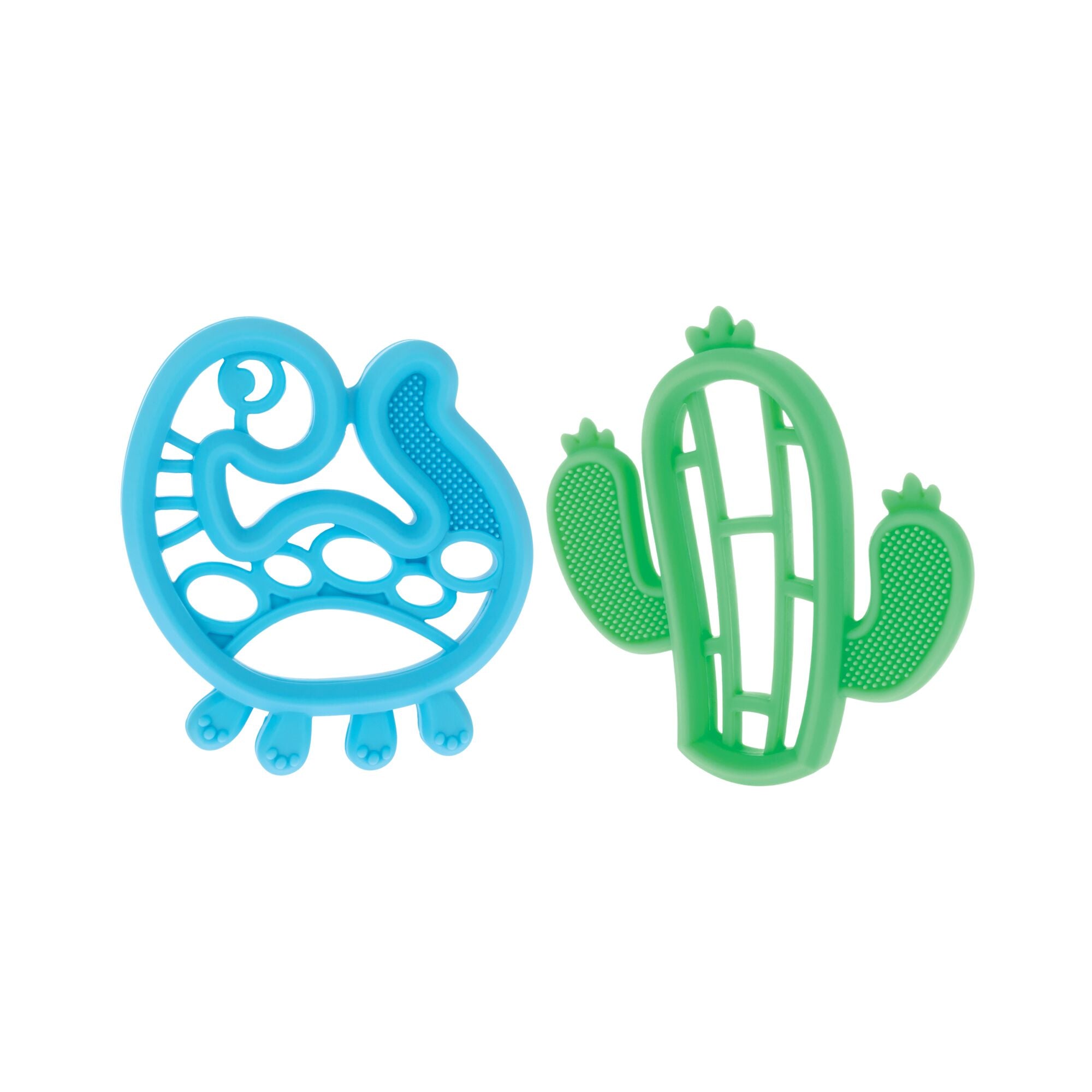 Silicone Mini Teethers (2 Pack) | Dino & Cactus #0701J