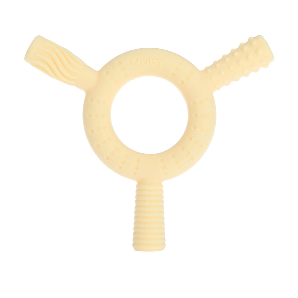 Hollow Sensory Tube Teethers | Green/Yellow #193ZO