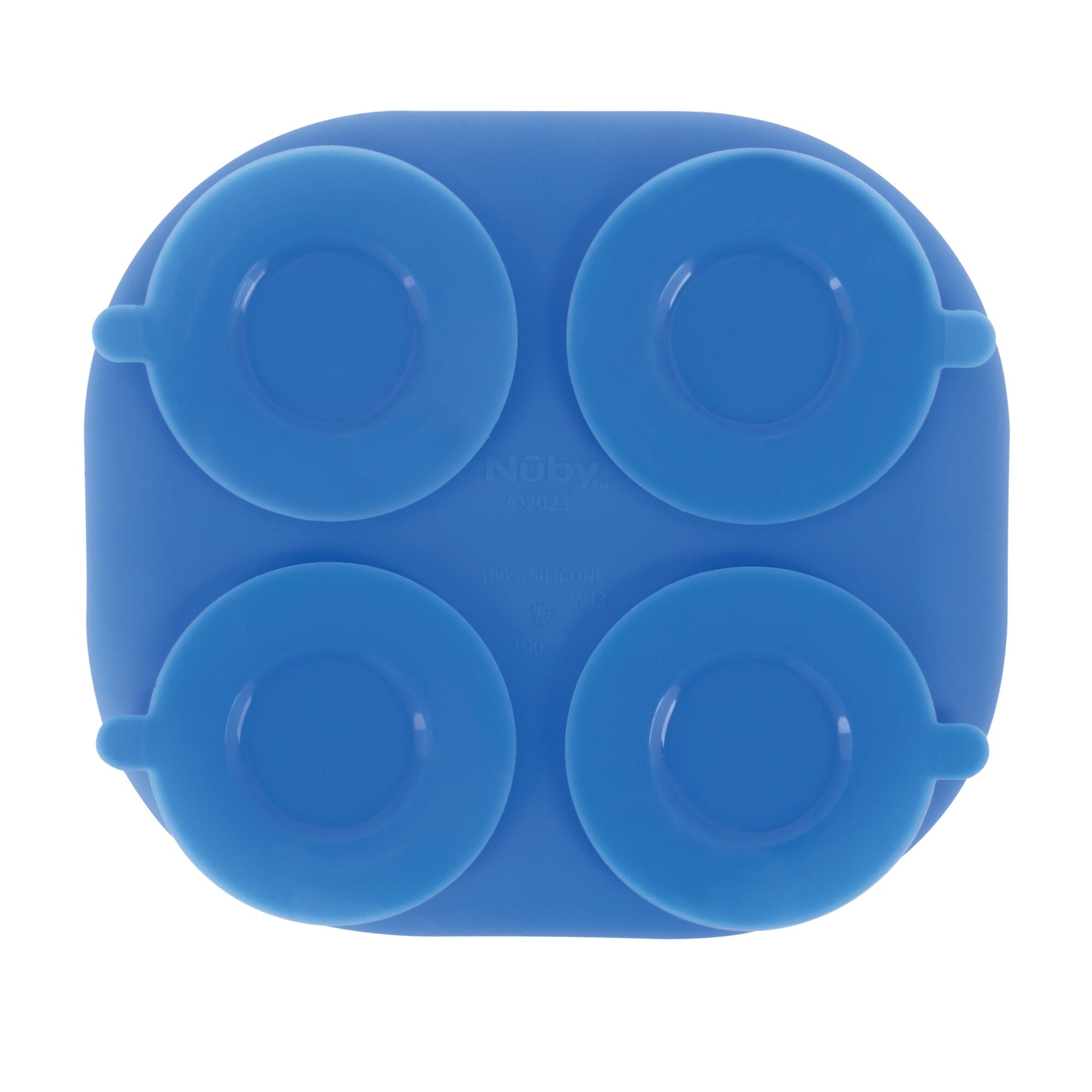 Rectangular Silicone Suction Plate (2 Pack) | Yellow / Blue #100LX