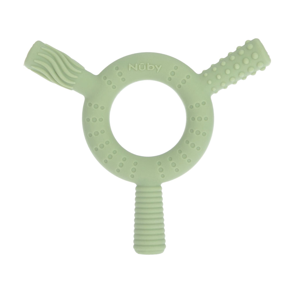 Hollow Sensory Tube Teethers | Green/Blue #195DD