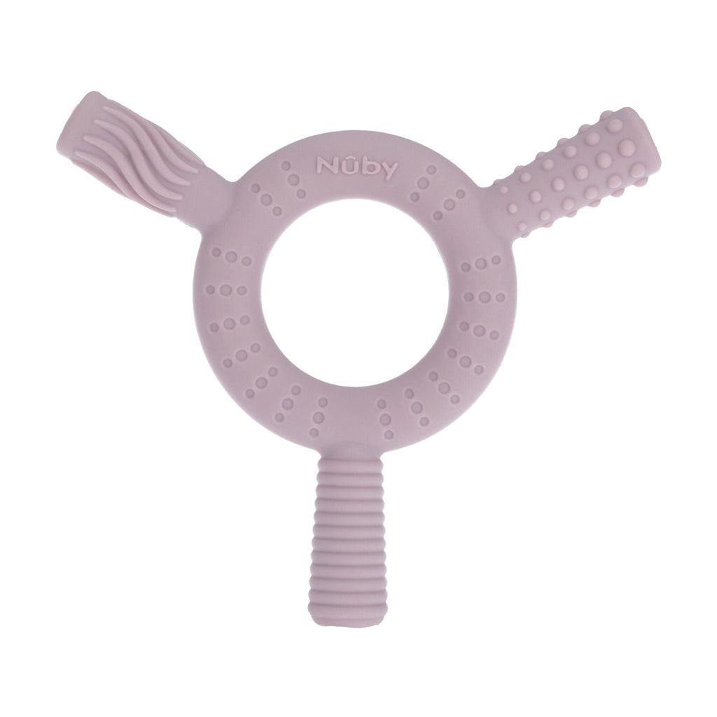Hollow Sensory Tube Teethers | Pink/Plum #194ZS