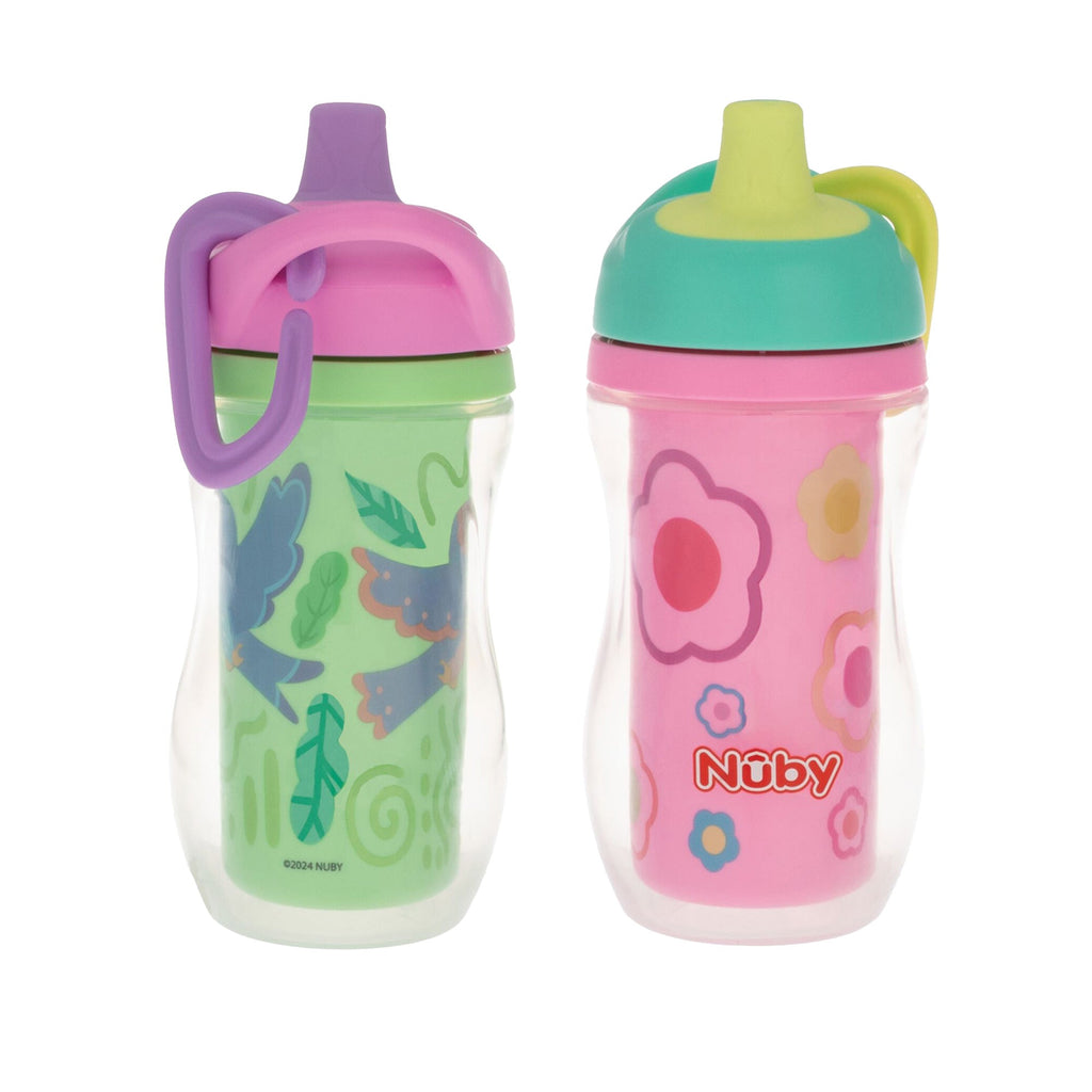 Active Sipper Insulated Cup | Green & Pink #17606