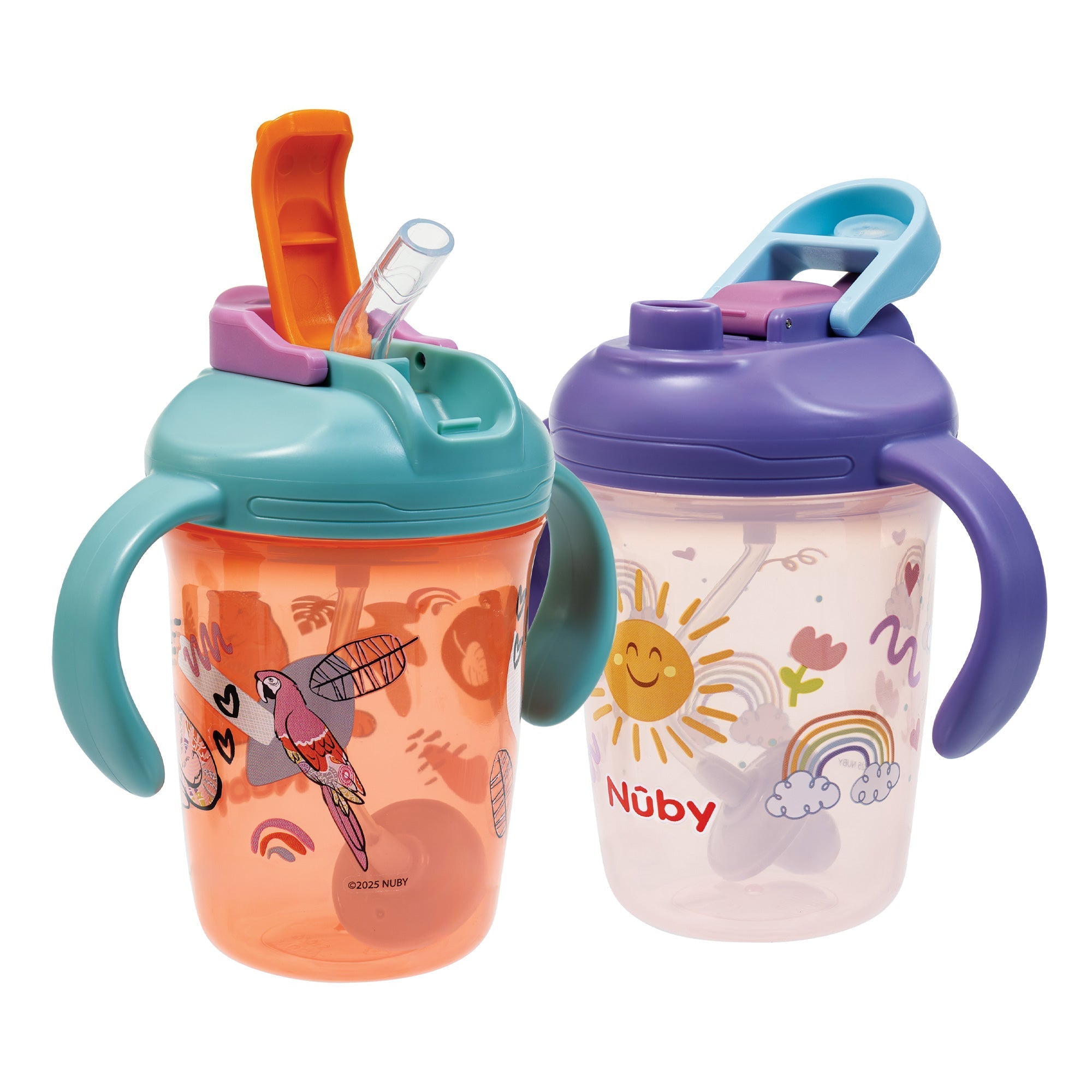 2-in-1 Toddler Cup (2 Pack) | Tiger & Rainbows #148GM