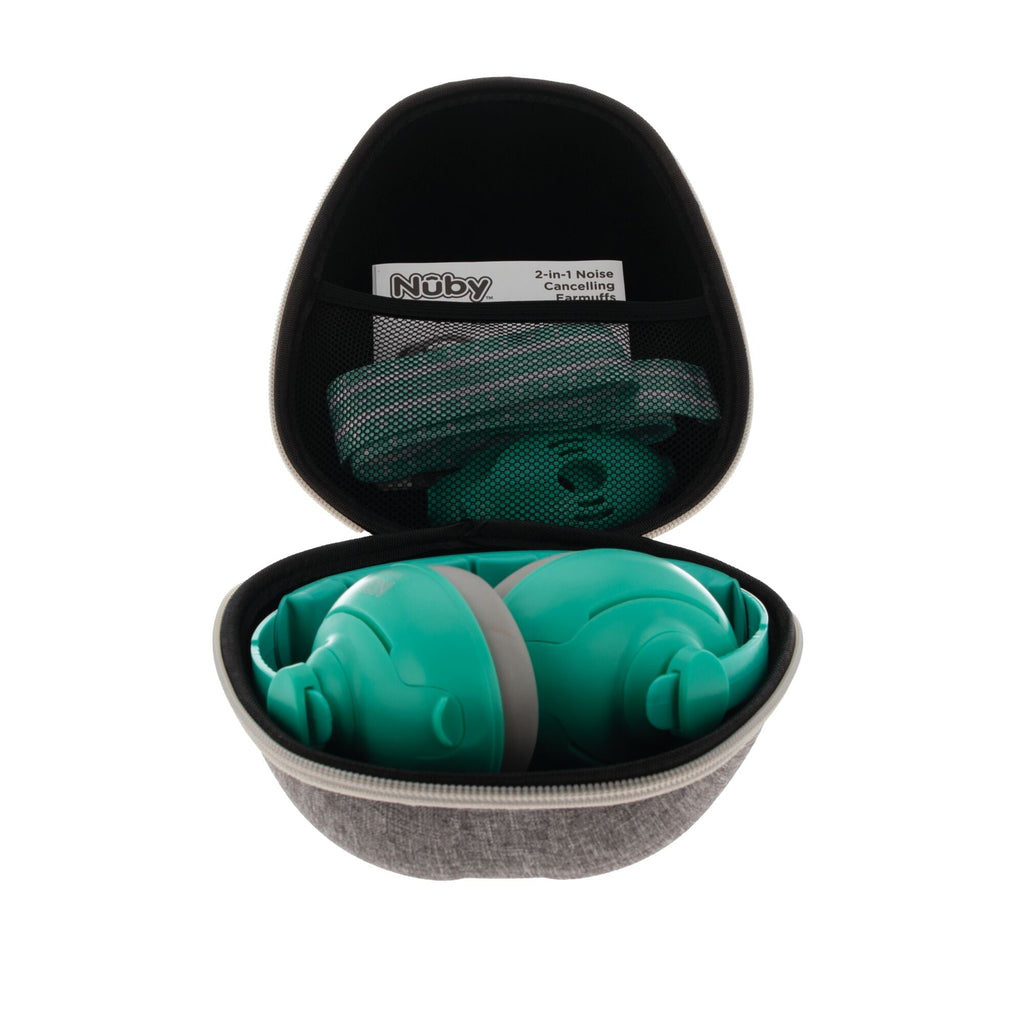 Soft Sounds 2-in-1 Noise Cancelling Earmuffs | Aqua #377Q0